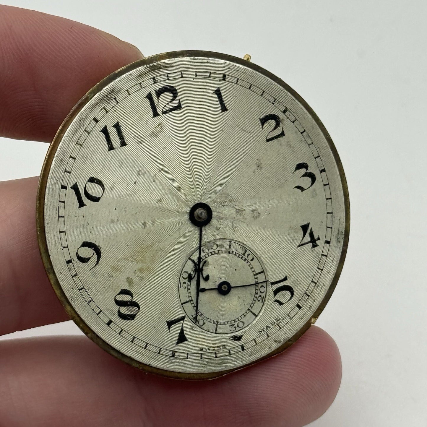 43.1mm Unidentified High Quality Balance Pocket Watch Movement FOR PARTS Repair