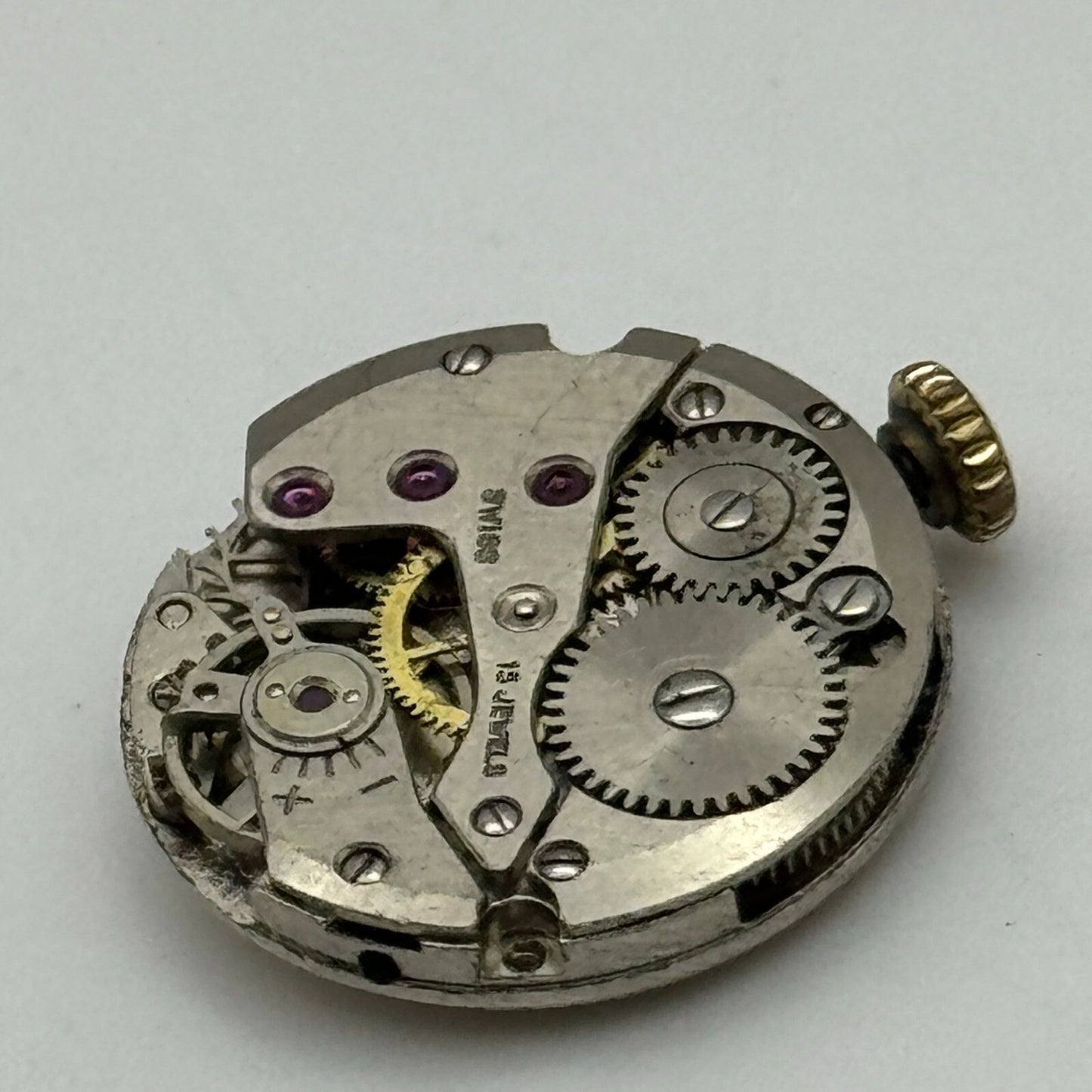 17.5mm Ladies Avia Felsa F 4023 Manual Wind Watch Movement Swiss Vintage PARTS
