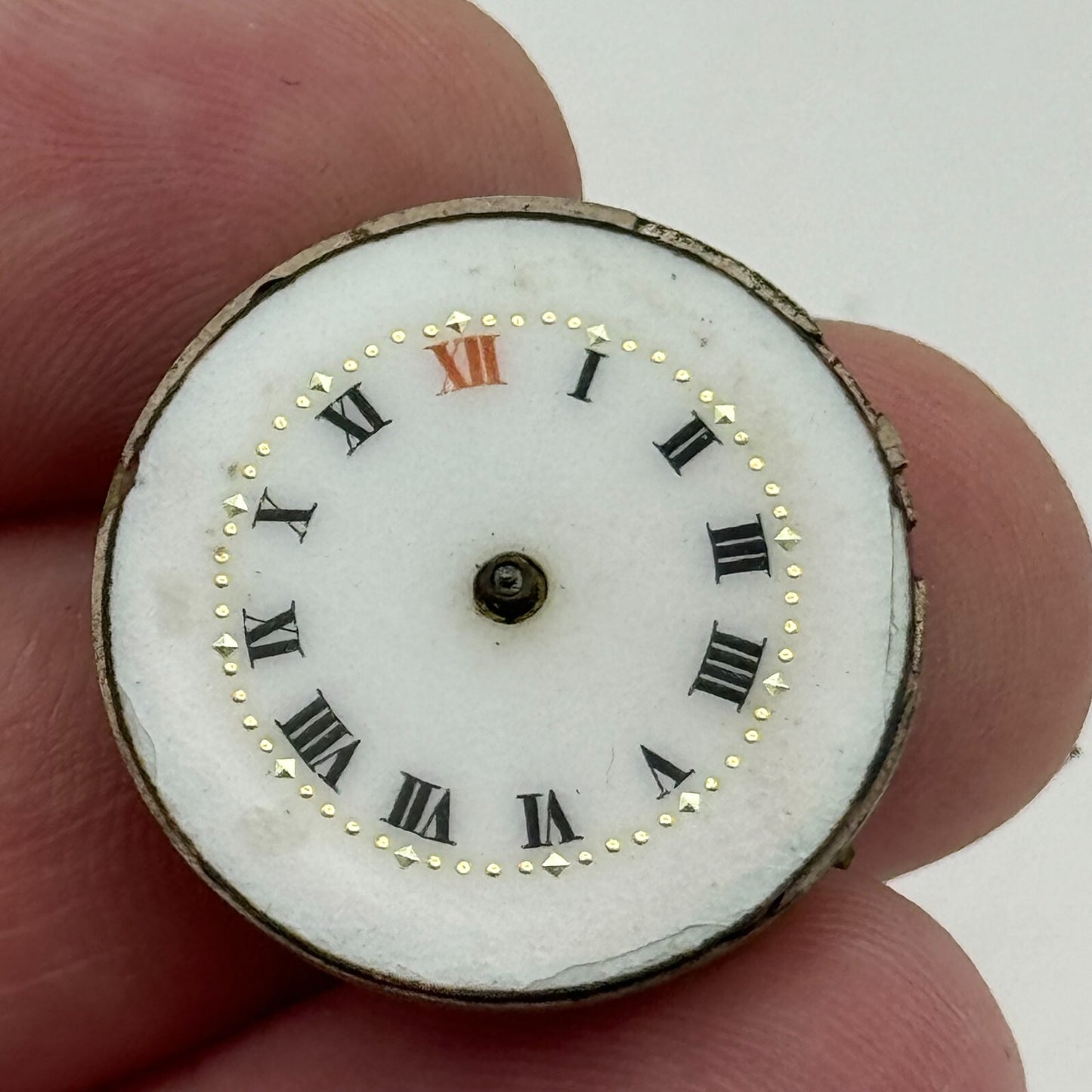 23.6mm Unidentified Cylinder Escapement Trench Watch Movement Manual Wind PARTS