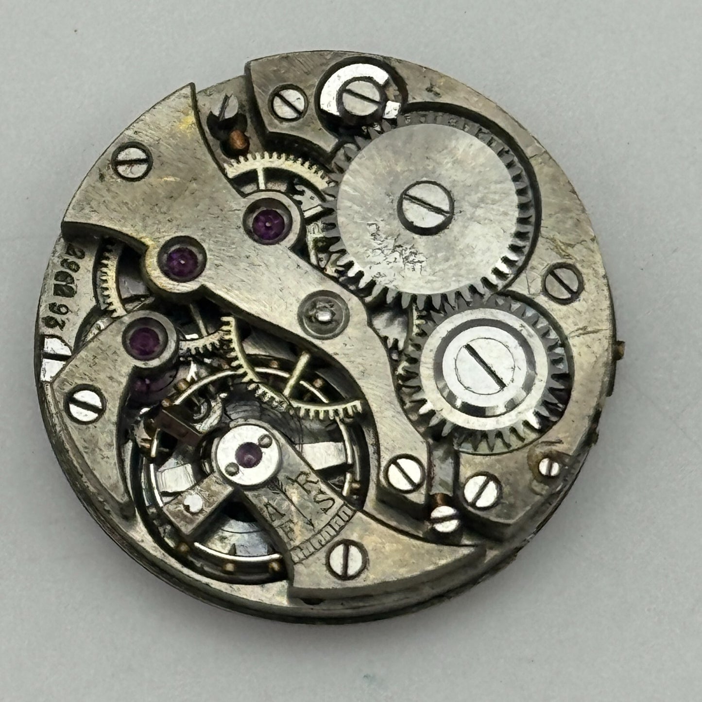 22.7mm Unidentified Swiss Trench Watch Movement Vintage Manual Wind PARTS SPARES