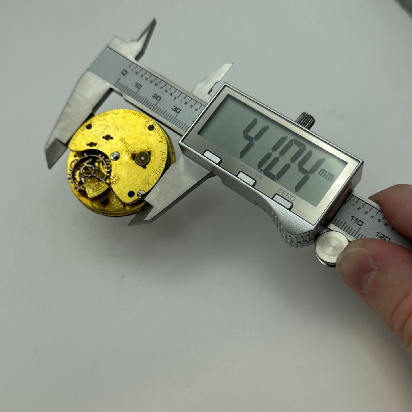 43.4mm Antique R Stewart Argyle & Buchanan Glasgow Pocket Watch Movement PARTS