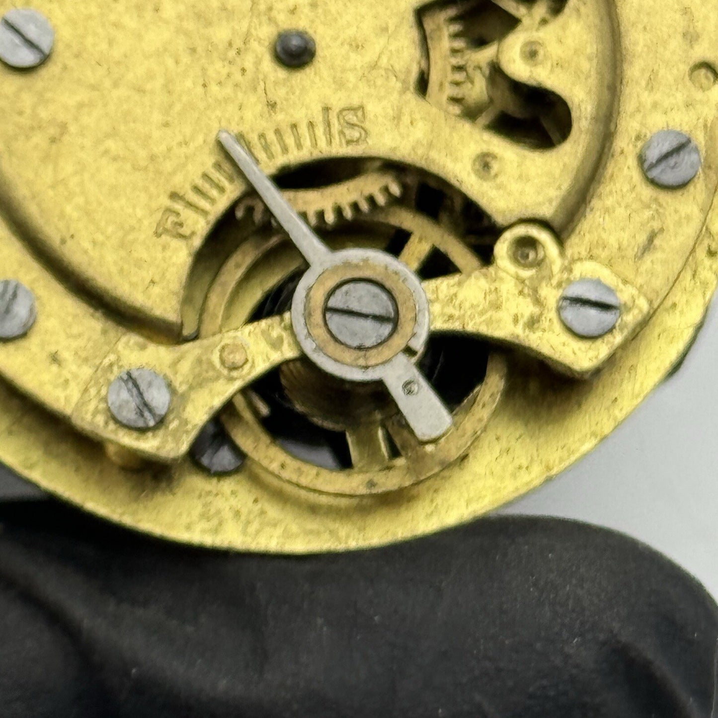 44.1mm Unidentified Pocket Watch Movement FOR PARTS Restoration