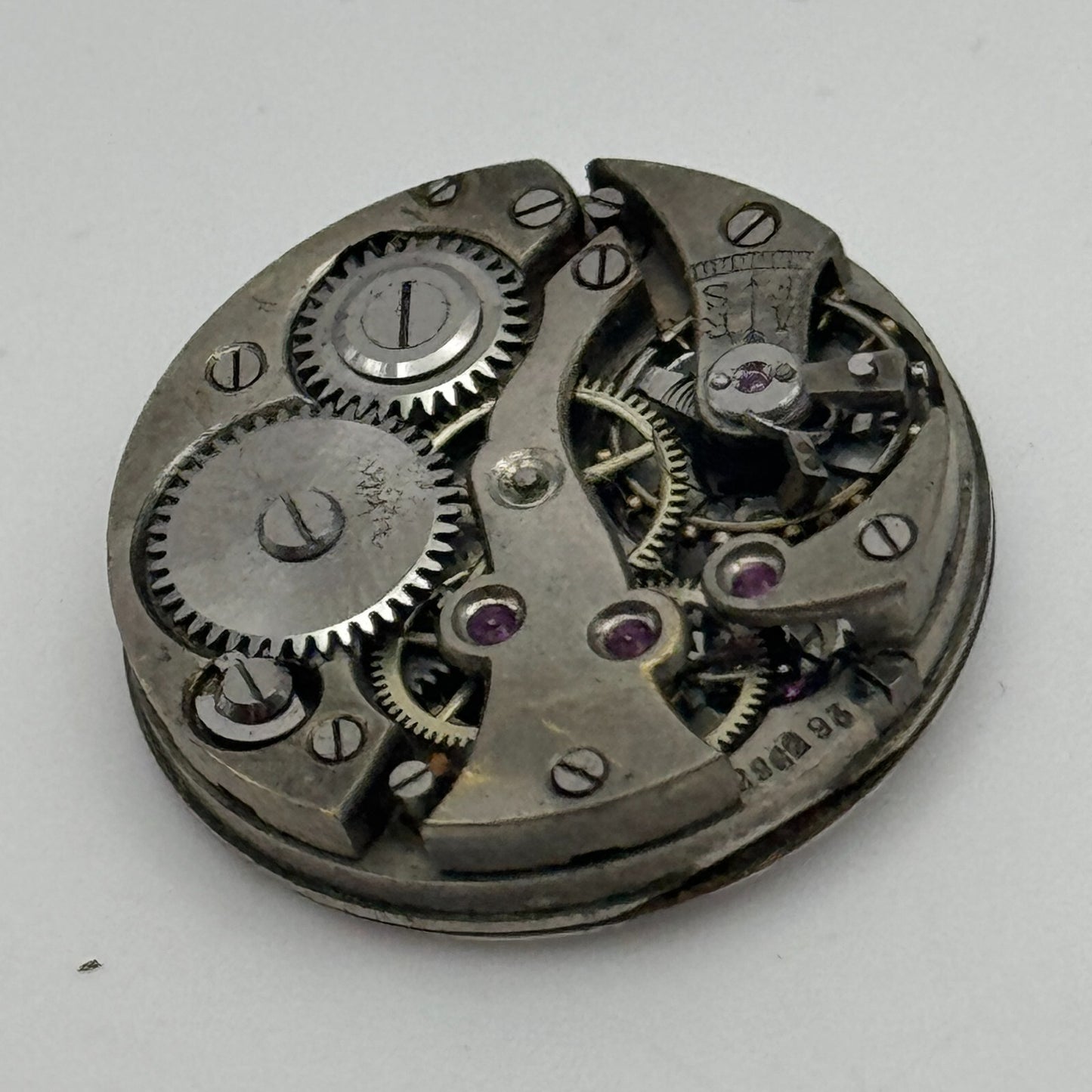 22.7mm Unidentified Swiss Trench Watch Movement Vintage Manual Wind PARTS SPARES