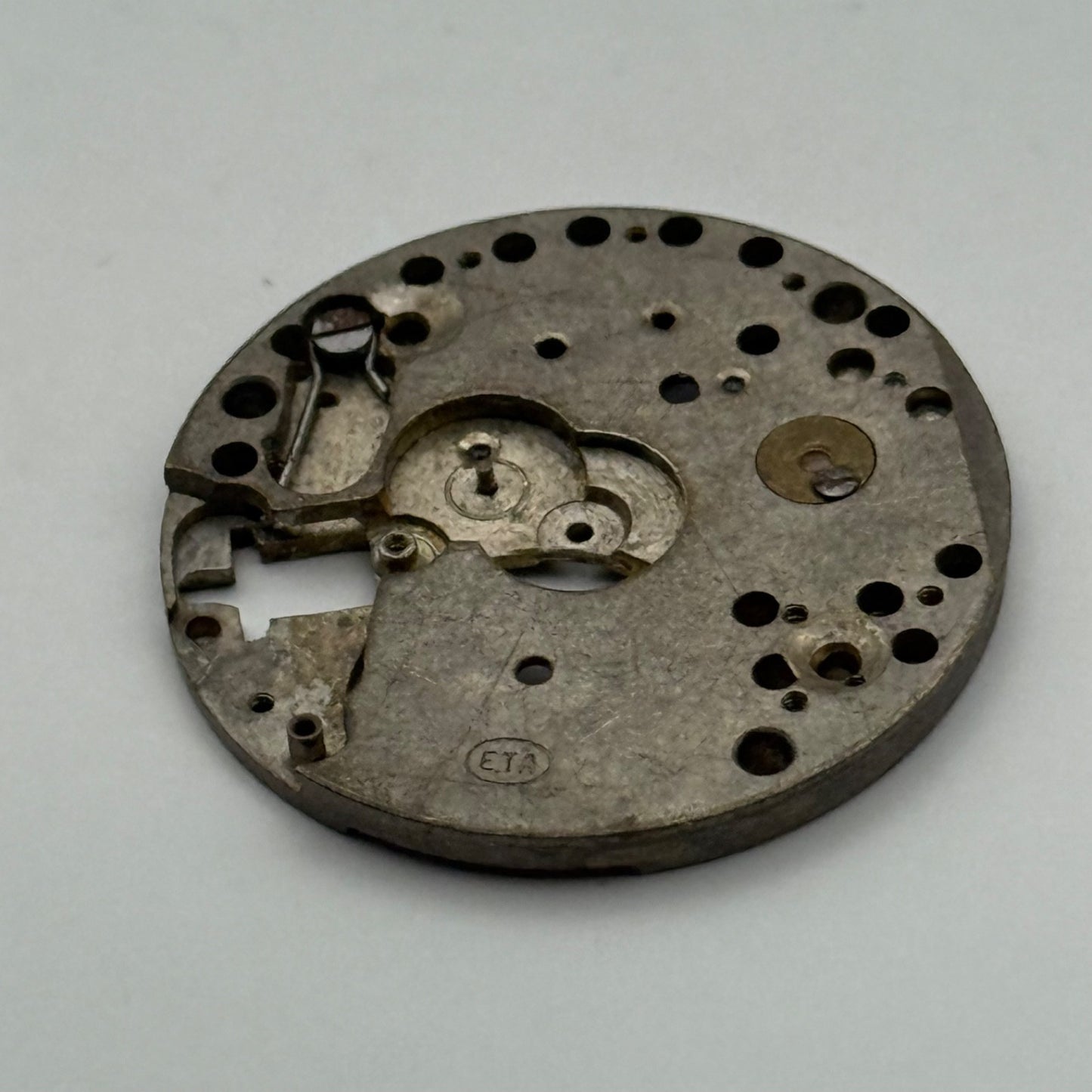 ETA Watch Movement Main Plate Manual Wind Vintage Swiss Parts Repair 23.6mm