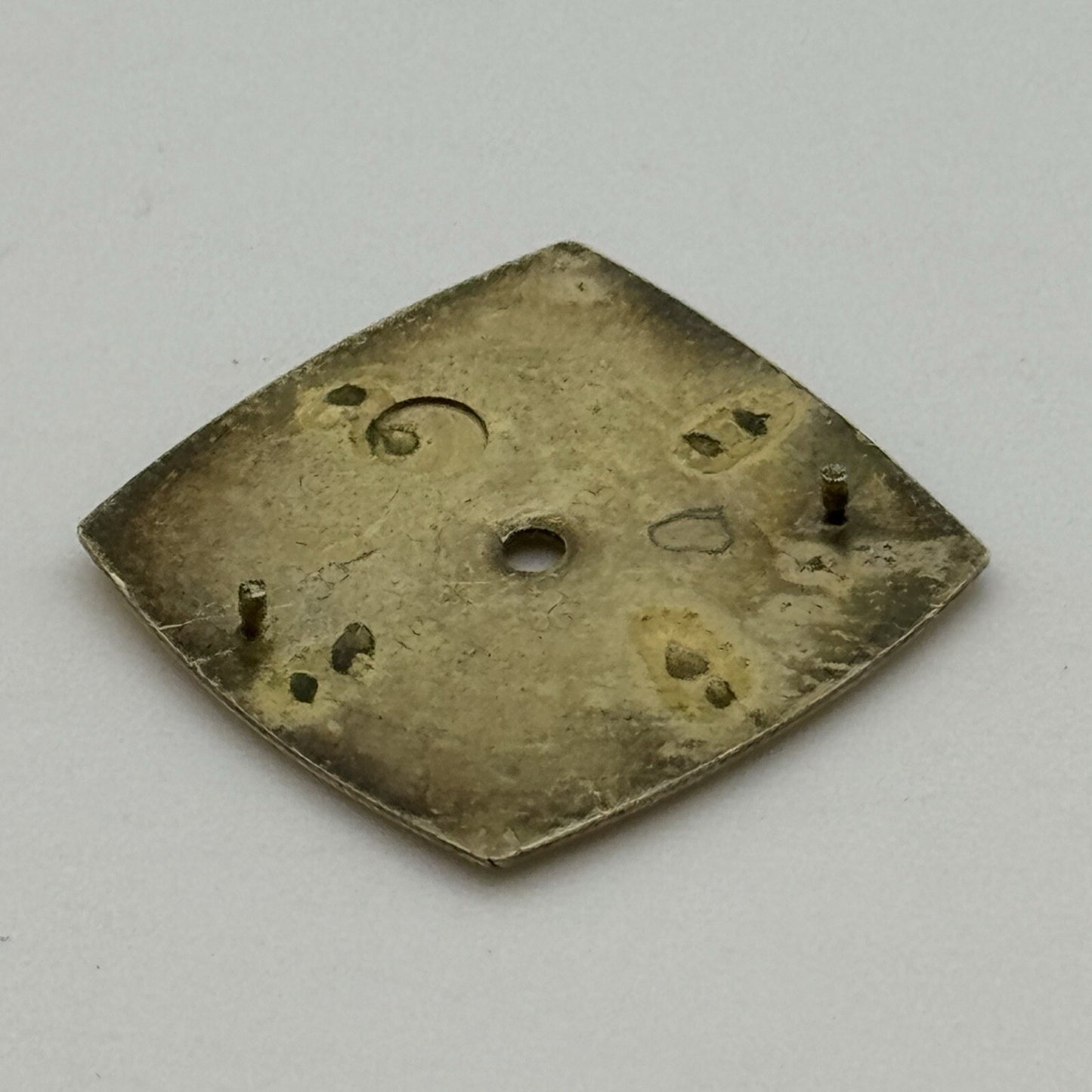 17.5mm Vintage Square Omega Geneve Ladies Gold Tone Wristwatch Dial Spares Parts