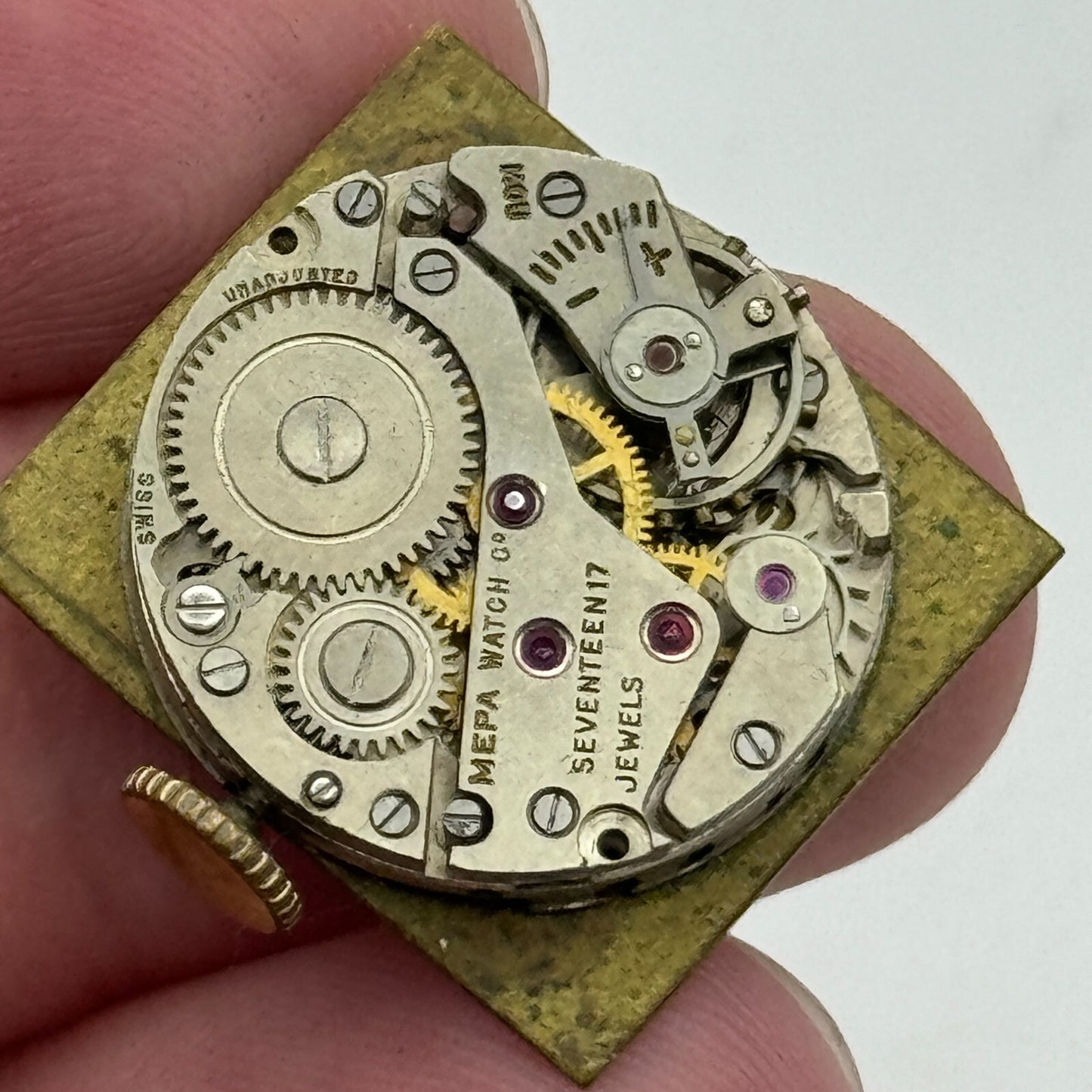 19.7mm Chalet AS 970 A Schild Manual Wind Watch Movement Swiss Vintage PARTS