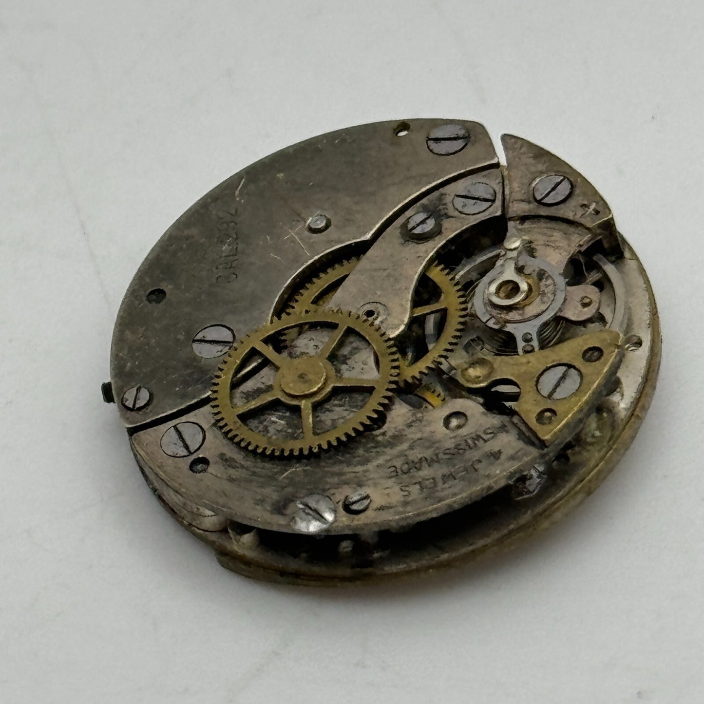 23.9mm Oris Cal 292 Swiss 4 Jewel Manual Wind Watch Movement Swiss Vintage PARTS