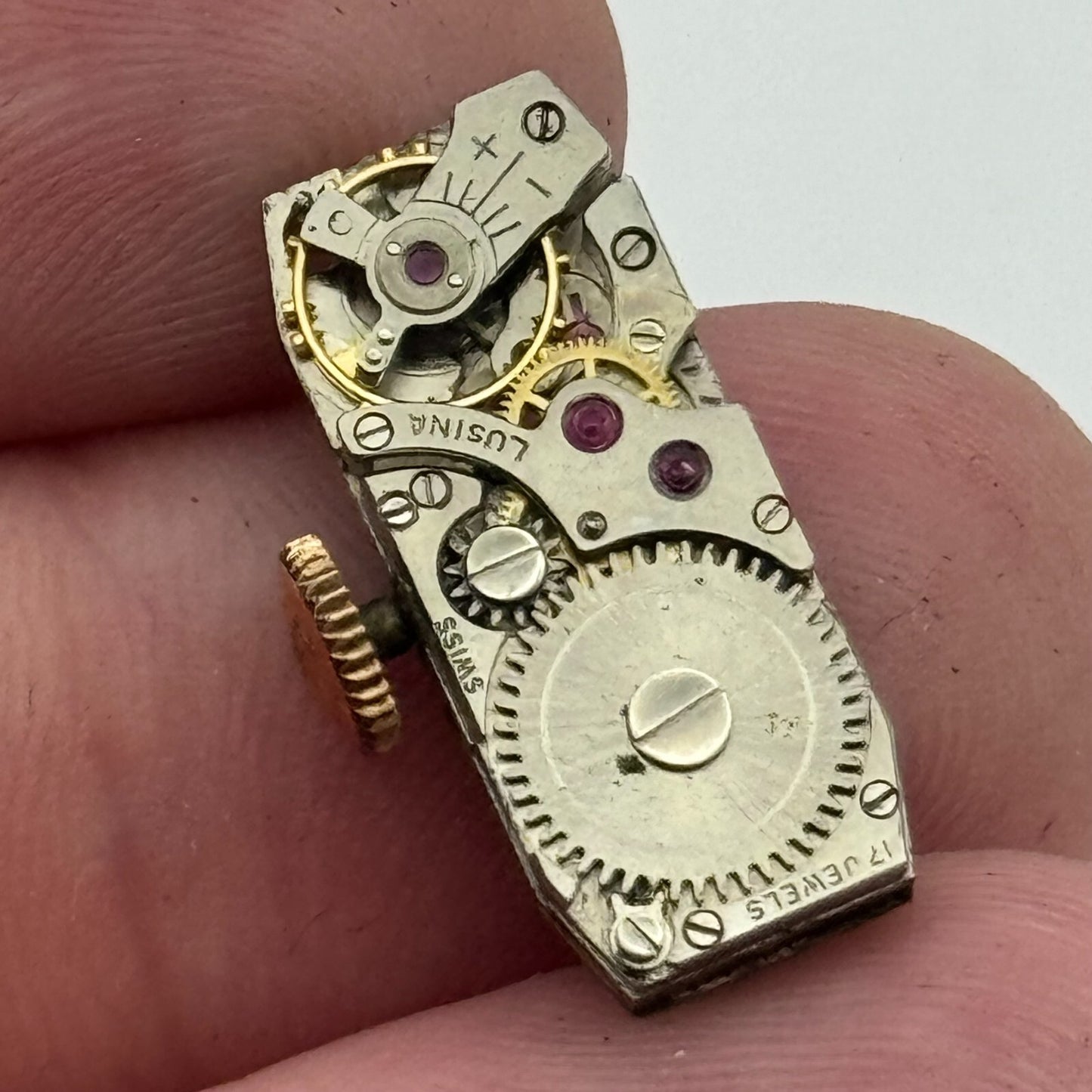 9mm Ladies Lusina FHF 59N Manual Wind 17 Jewels Watch Movement Swiss Made PARTS