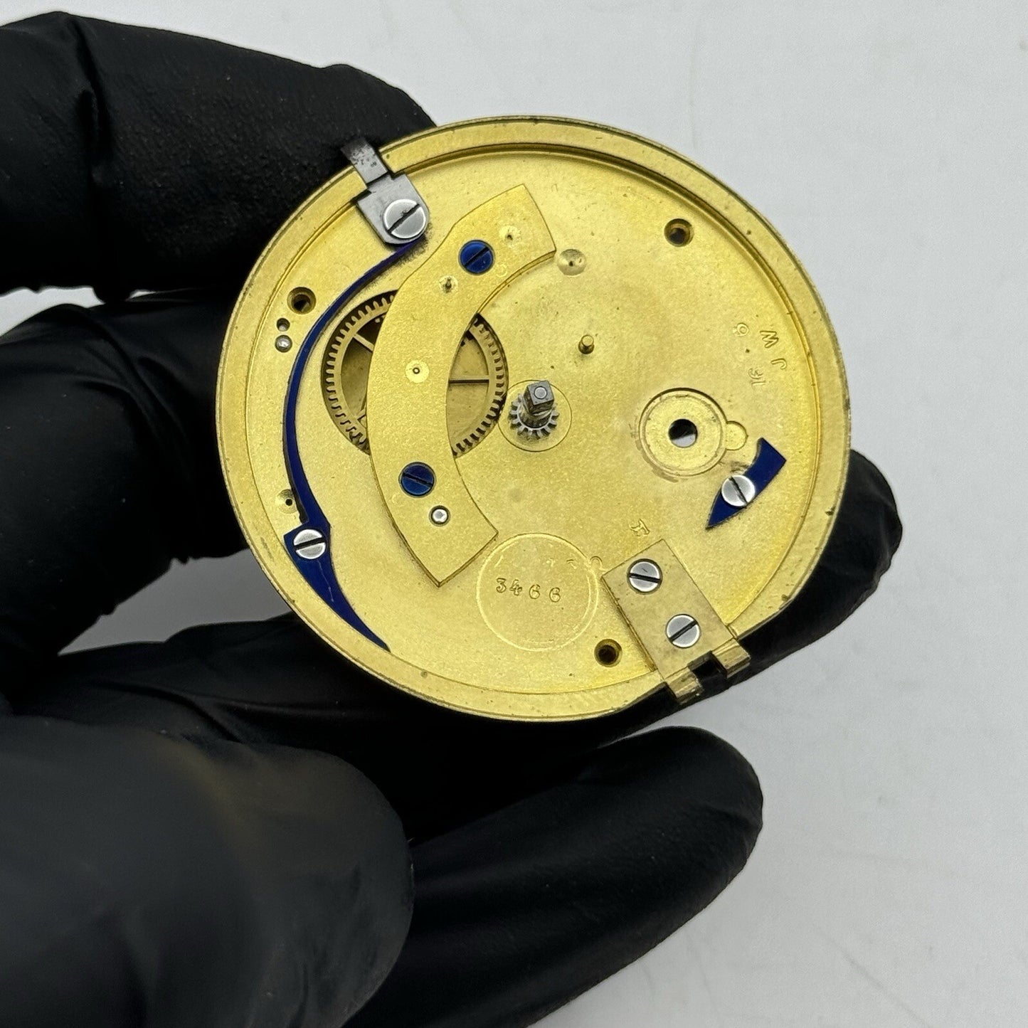 45.3mm Unidentified High Quality Partial Pocket Watch Movement FOR PARTS Repair