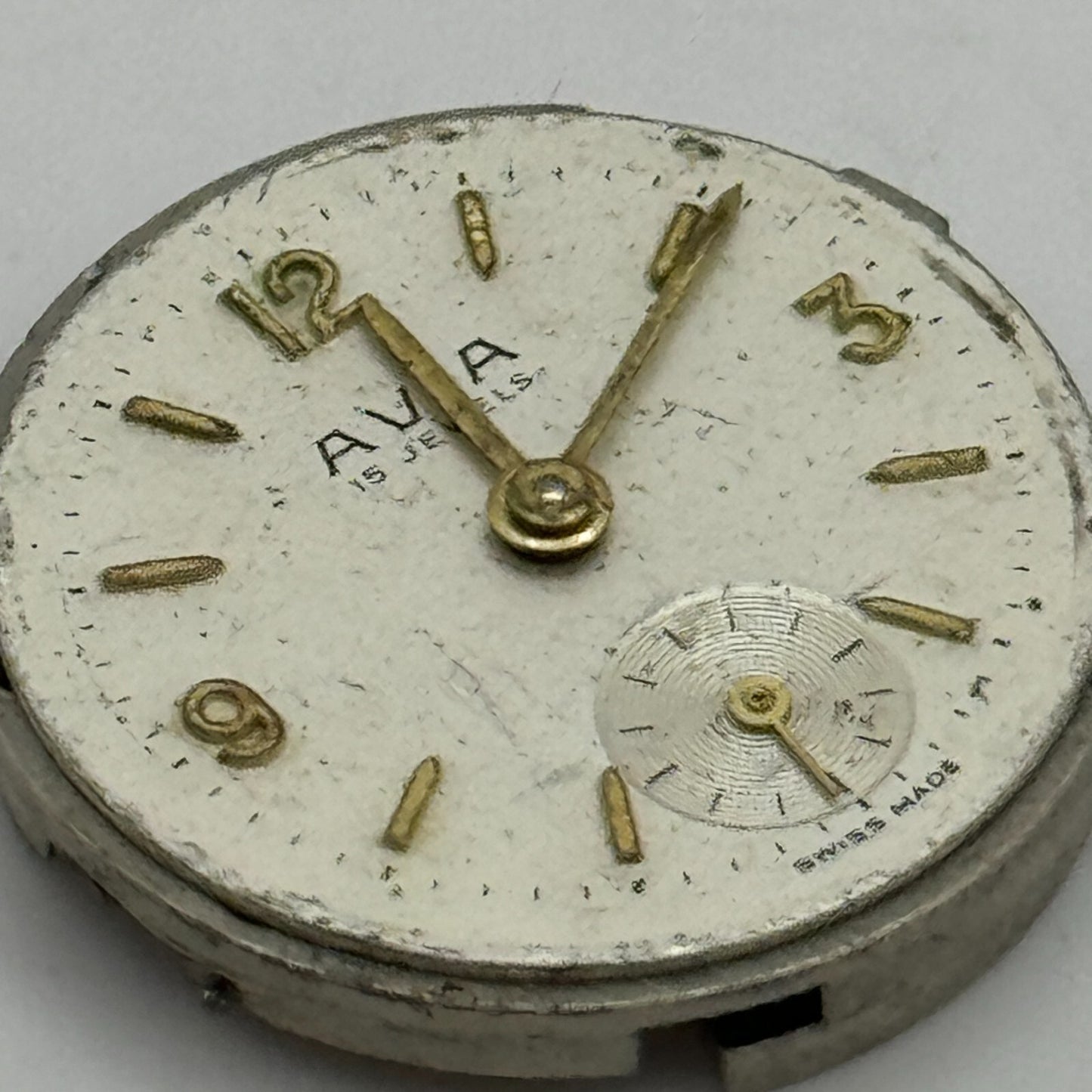 19.7mm Avia Unitas 630 UT Sub Seconds Manual Wind Swiss Watch Movement PARTS