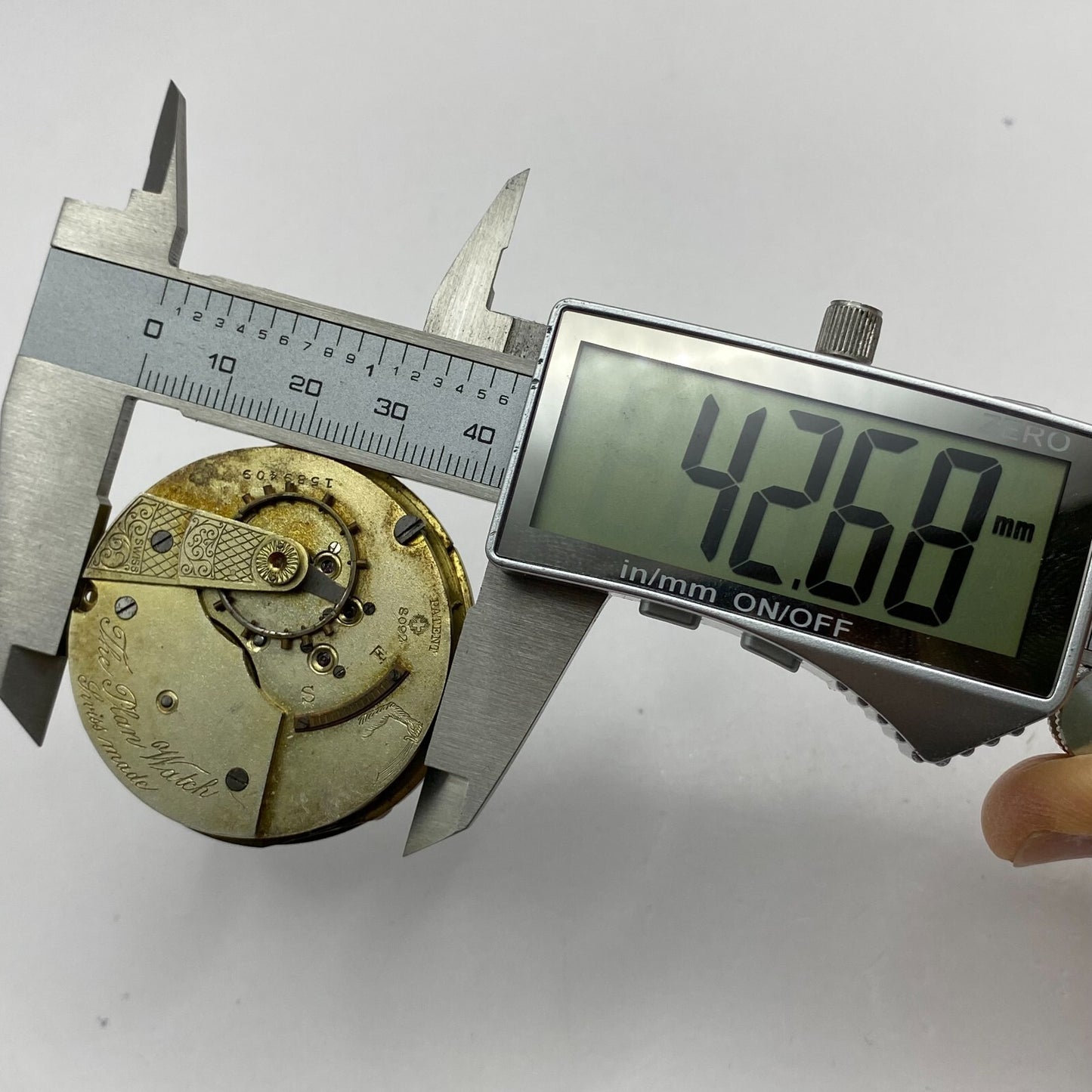 45.6mm Antique The Plan Watch Swiss Made Pocket Watch Movement PARTS REPAIR