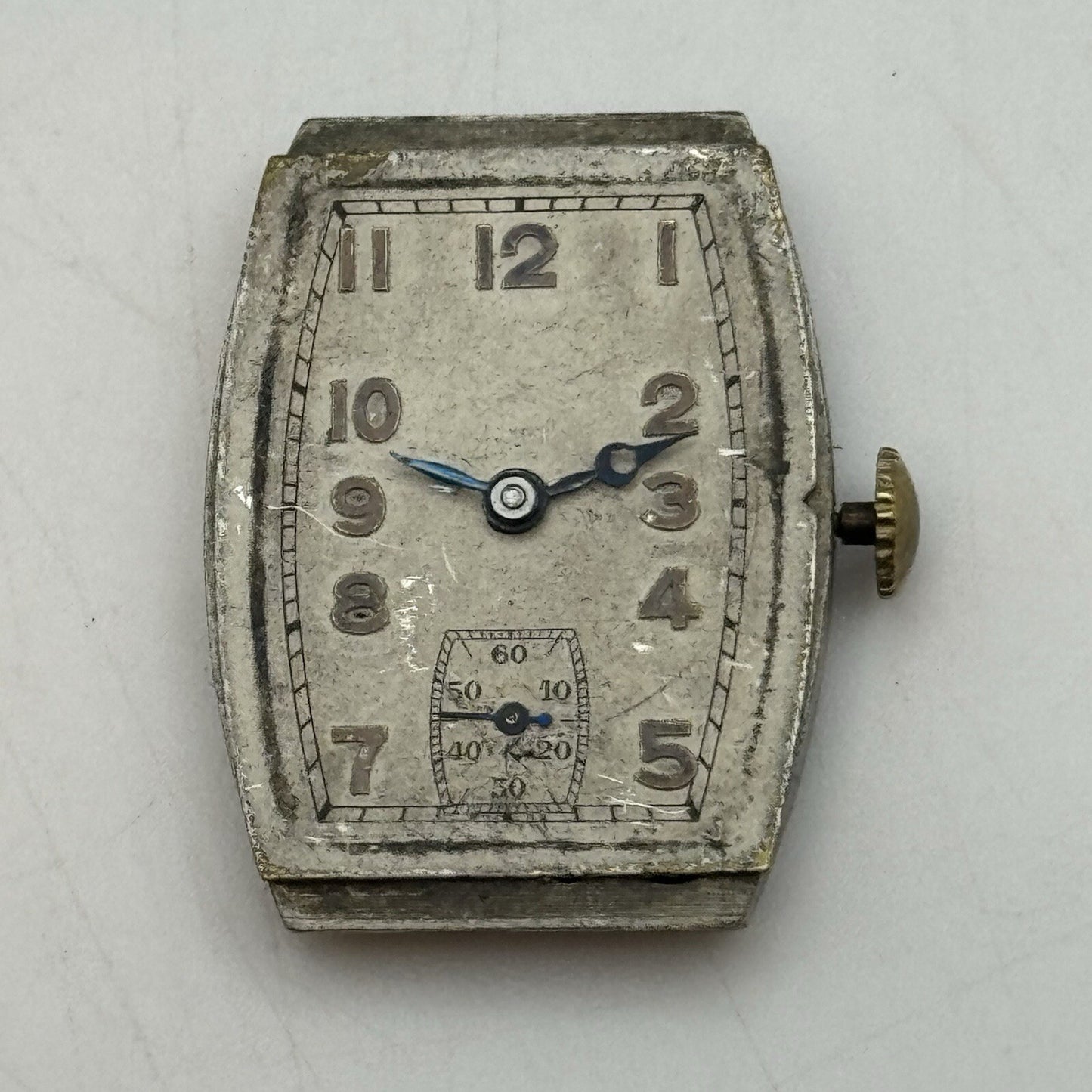 20mm Art Deco High Quality Tank Watch Movement Dial Hands Restoration Repair