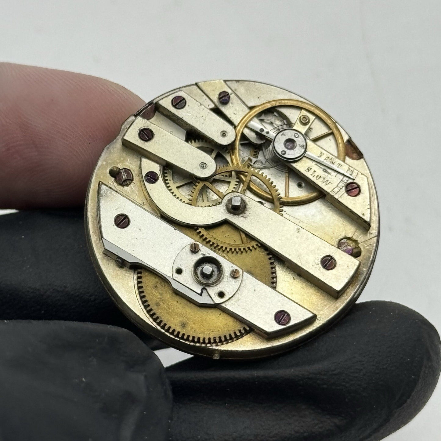 34mm High Quality Cylinder Watch Movement Gold Tone Dial Restore Parts Repair