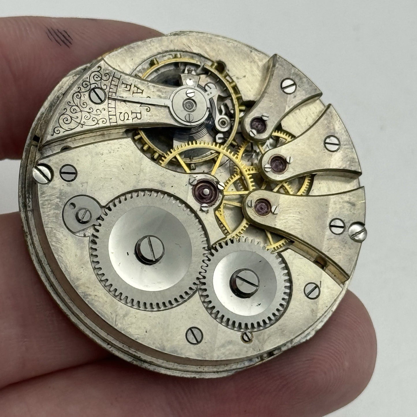 43mm Tavannes Watch Co Swiss Quality Vintage Pocket Watch Movement PARTS REPAIR