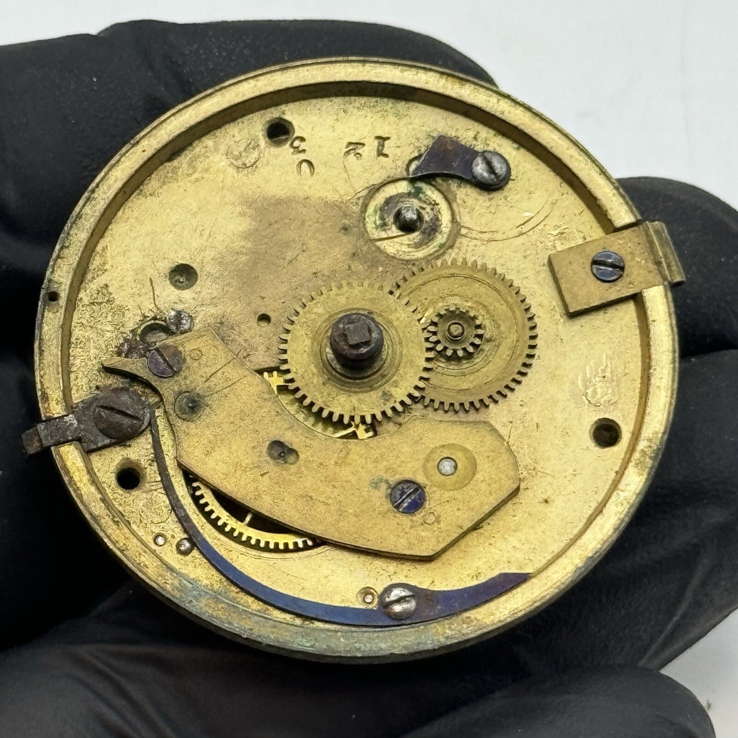 41.2mm Barton & Deacon Chain Present Fusee Pocket Watch Movement FOR PARTS