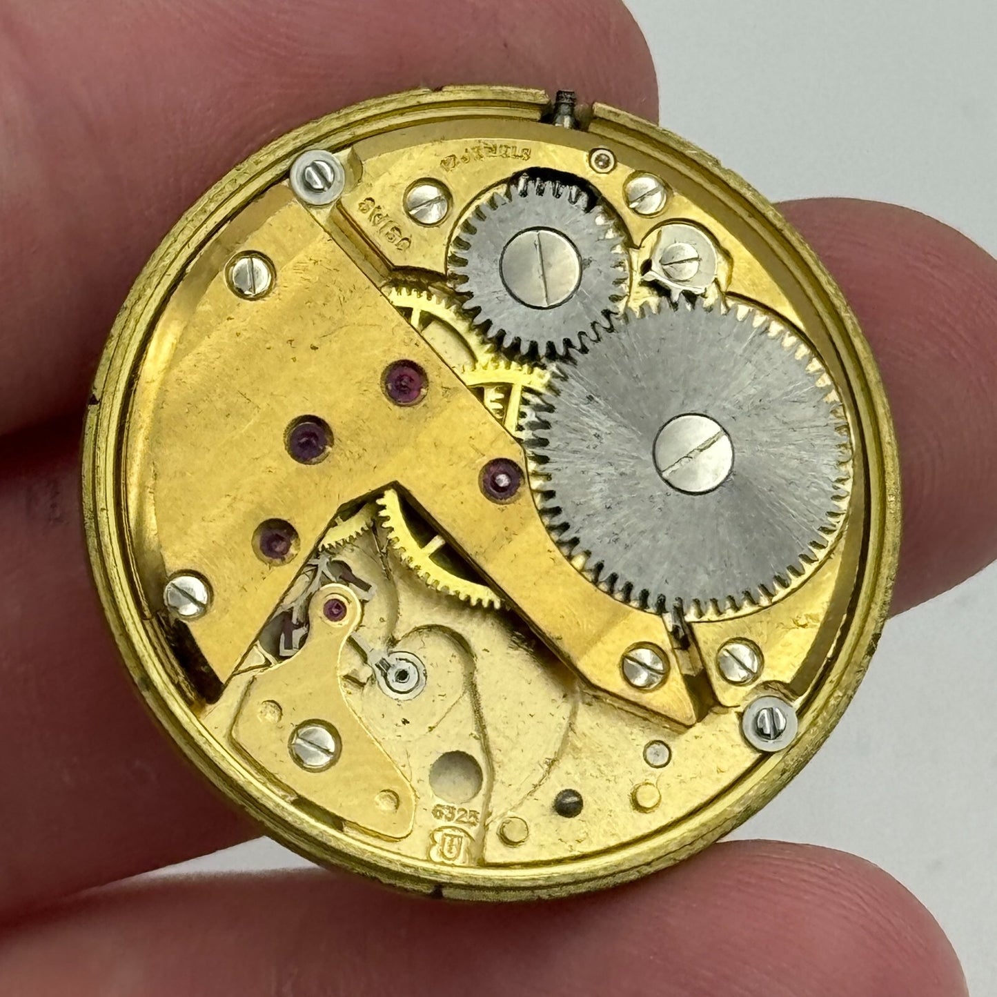 31.6mm Men's Garrard Unitas UT 6325 Manual Wind Swiss Watch Movement PARTS SPARE