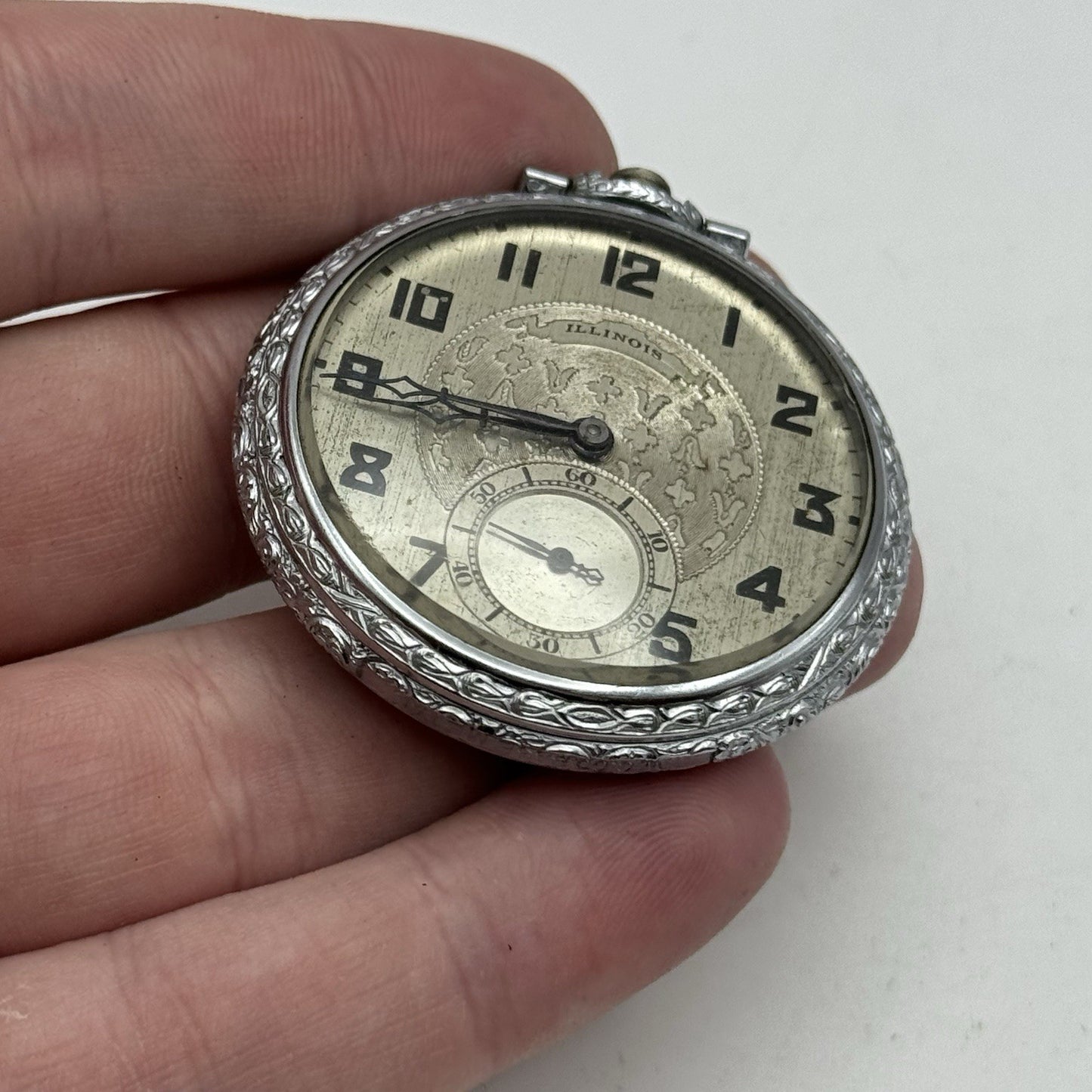 12S Illinois The Master Double Roller Grade 405 Model 3 Pocket Watch TO RESTORE