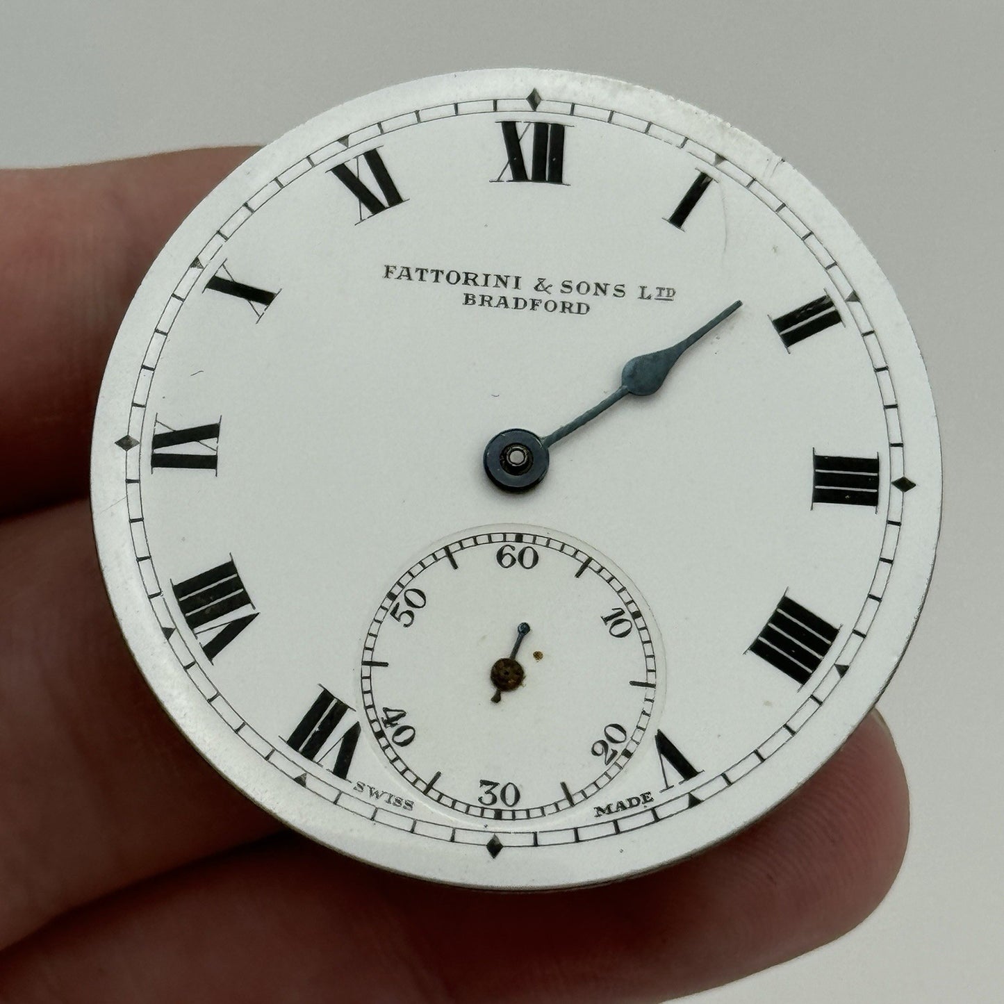 43mm Cyma 999 Fattorini & Sons Bradford Open Face Pocket Watch Movement PARTS