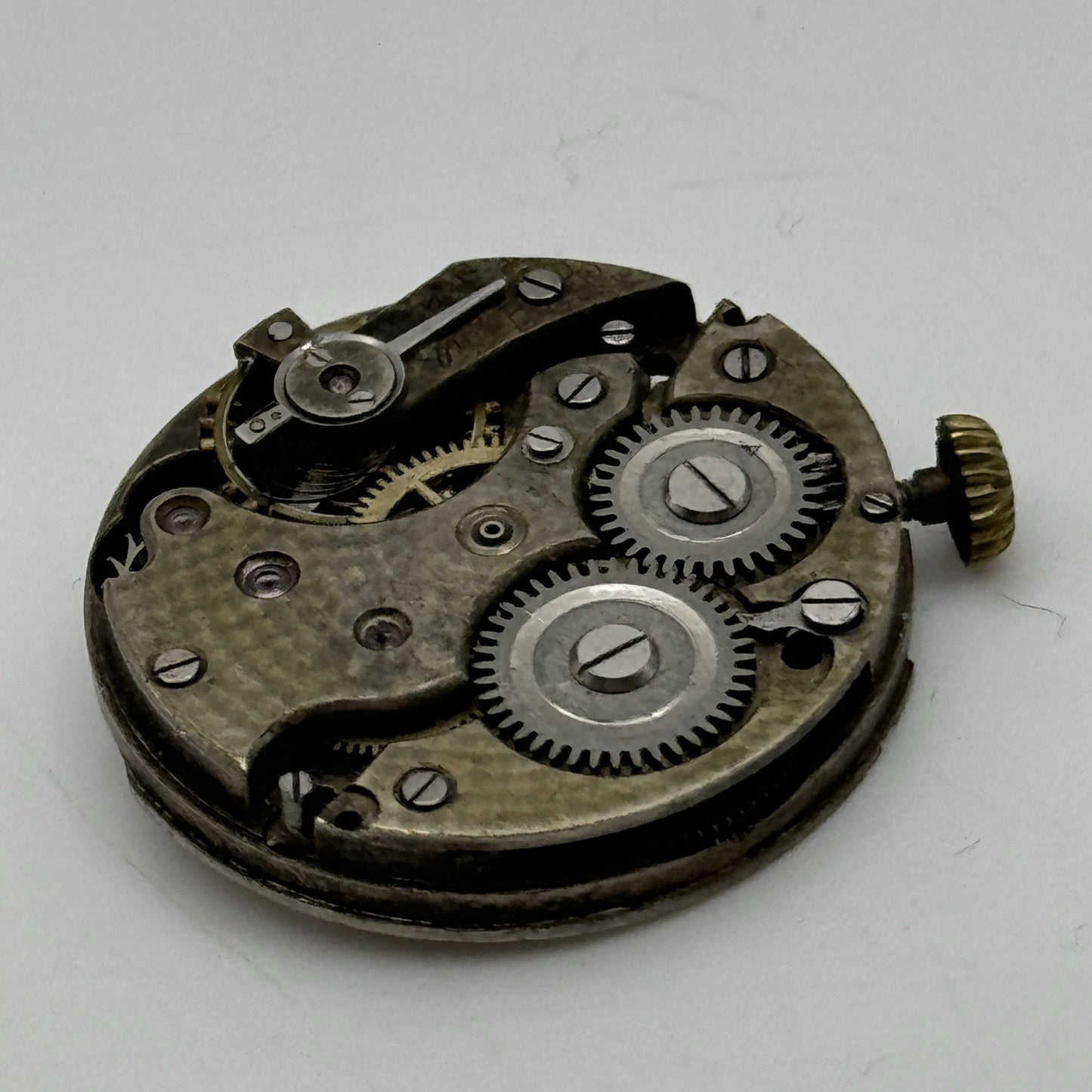 25.7mm ROLEX Rebberg Manual Wind Trench Watch Movement & Dial Antique PARTS