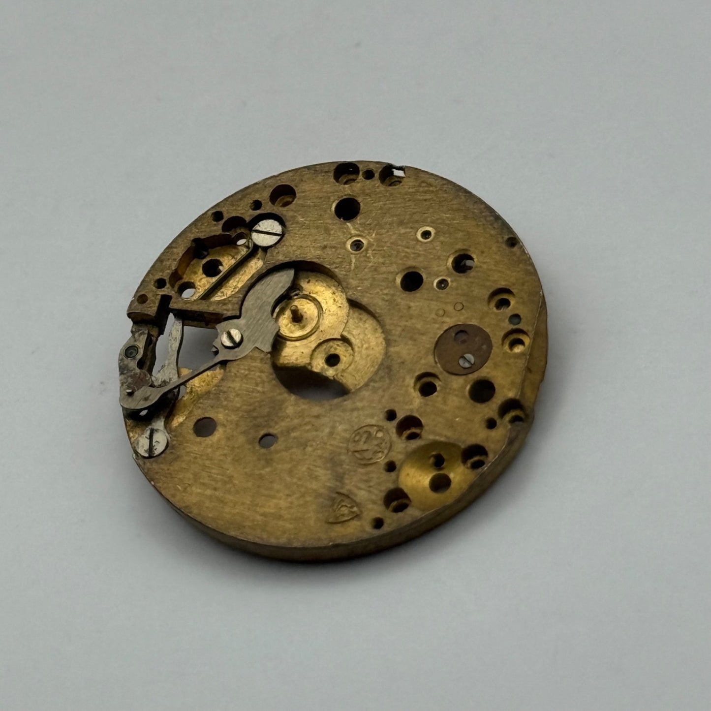 AS 340 Watch Movement Manual Wind Vintage Swiss Incomplete Parts Repair 23.5mm