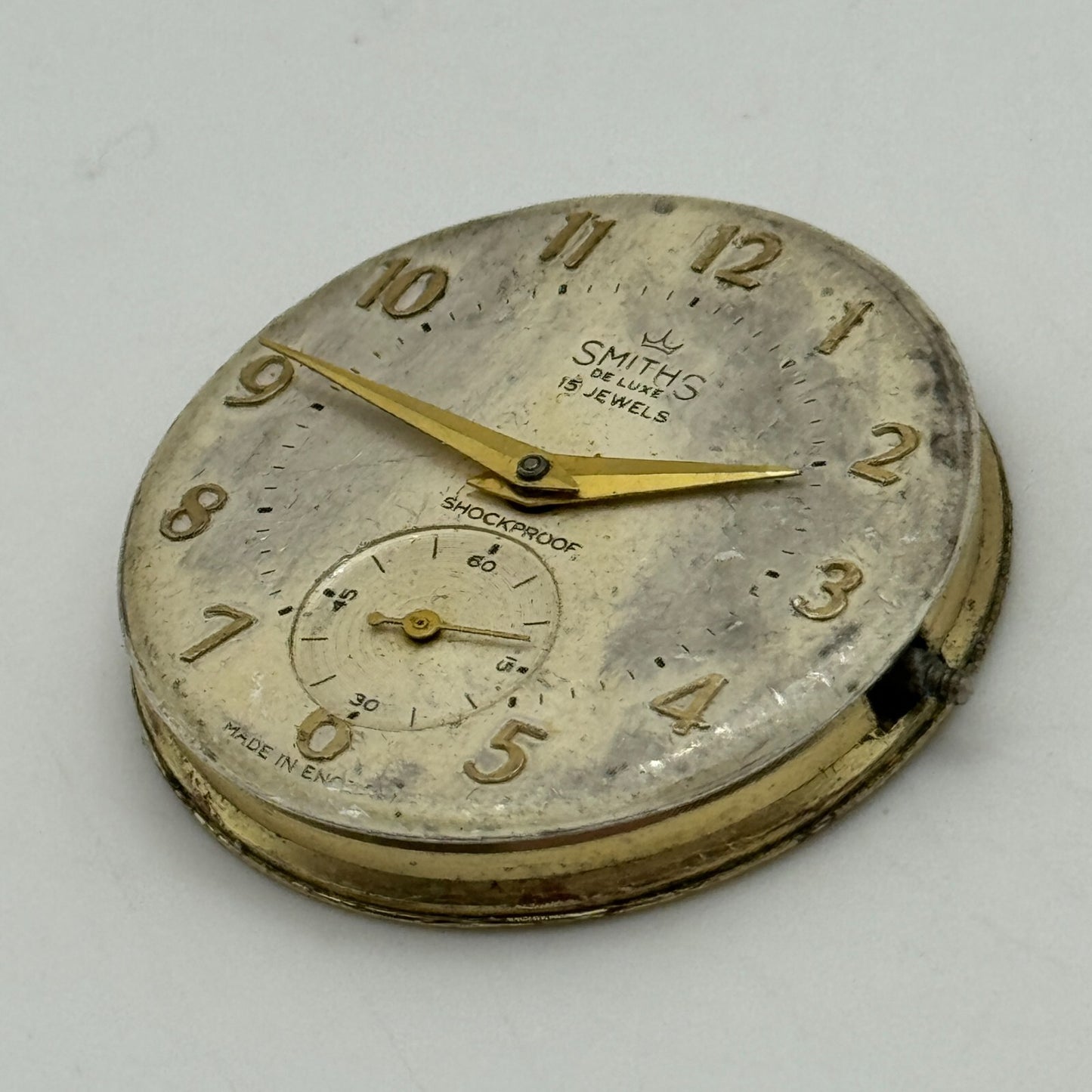 30.5mm Mens Smiths De Luxe Cal 6111 Shockproof Manual Wind Watch Movement PARTS