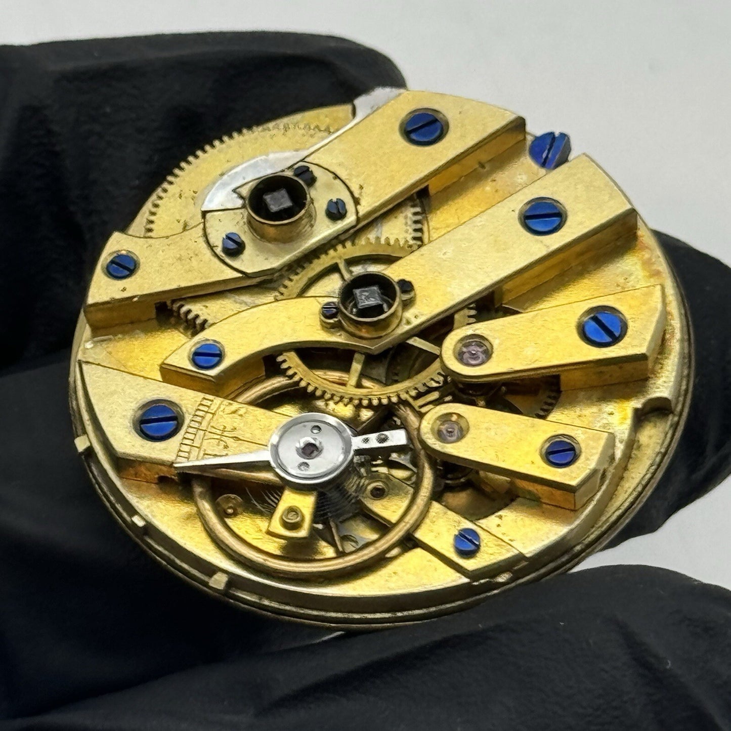 34.1mm High Quality Beautiful Gold Dial Cylinder Watch Movement Parts Repair