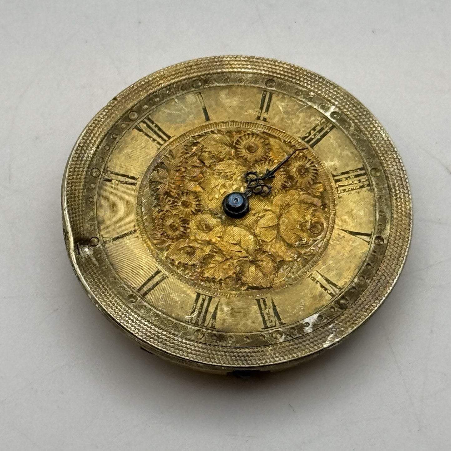 34.1mm High Quality Beautiful Gold Dial Cylinder Watch Movement Parts Repair