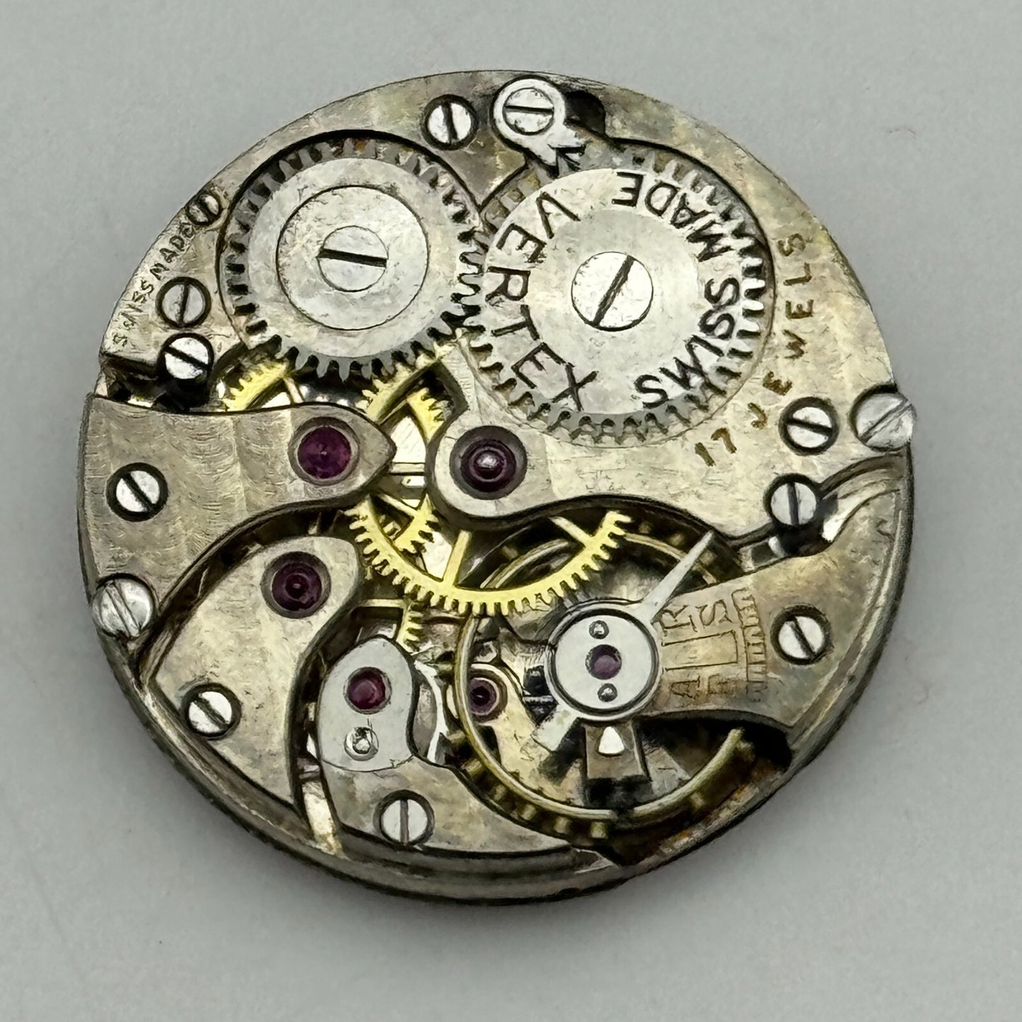 22mm Vertex Revue Balance Ok Sub Seconds 15 Jewels Trench Watch Movement PARTS