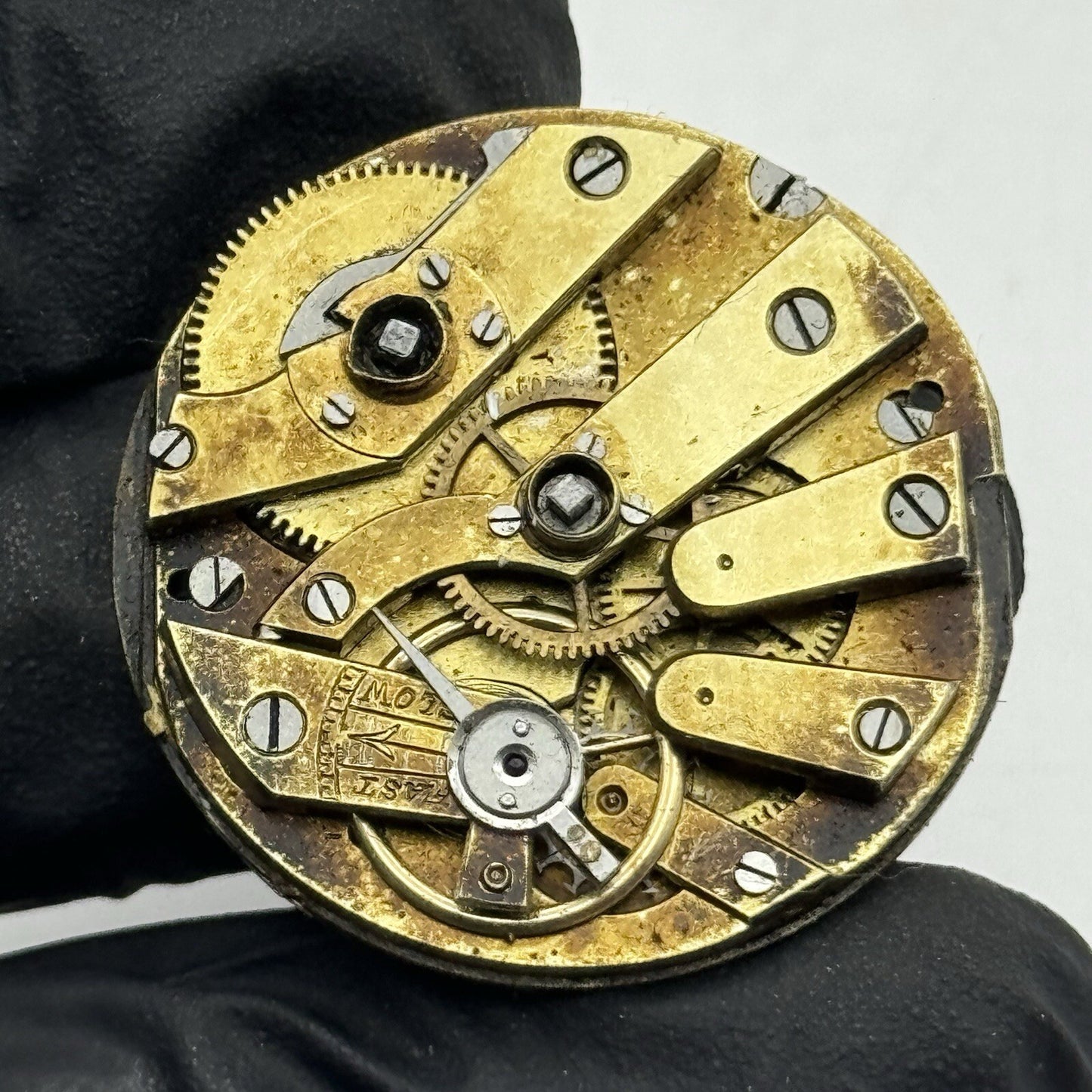 33.3mm Good Quality Cylinder Pocket Watch Movement No Dial Hands FOR PARTS