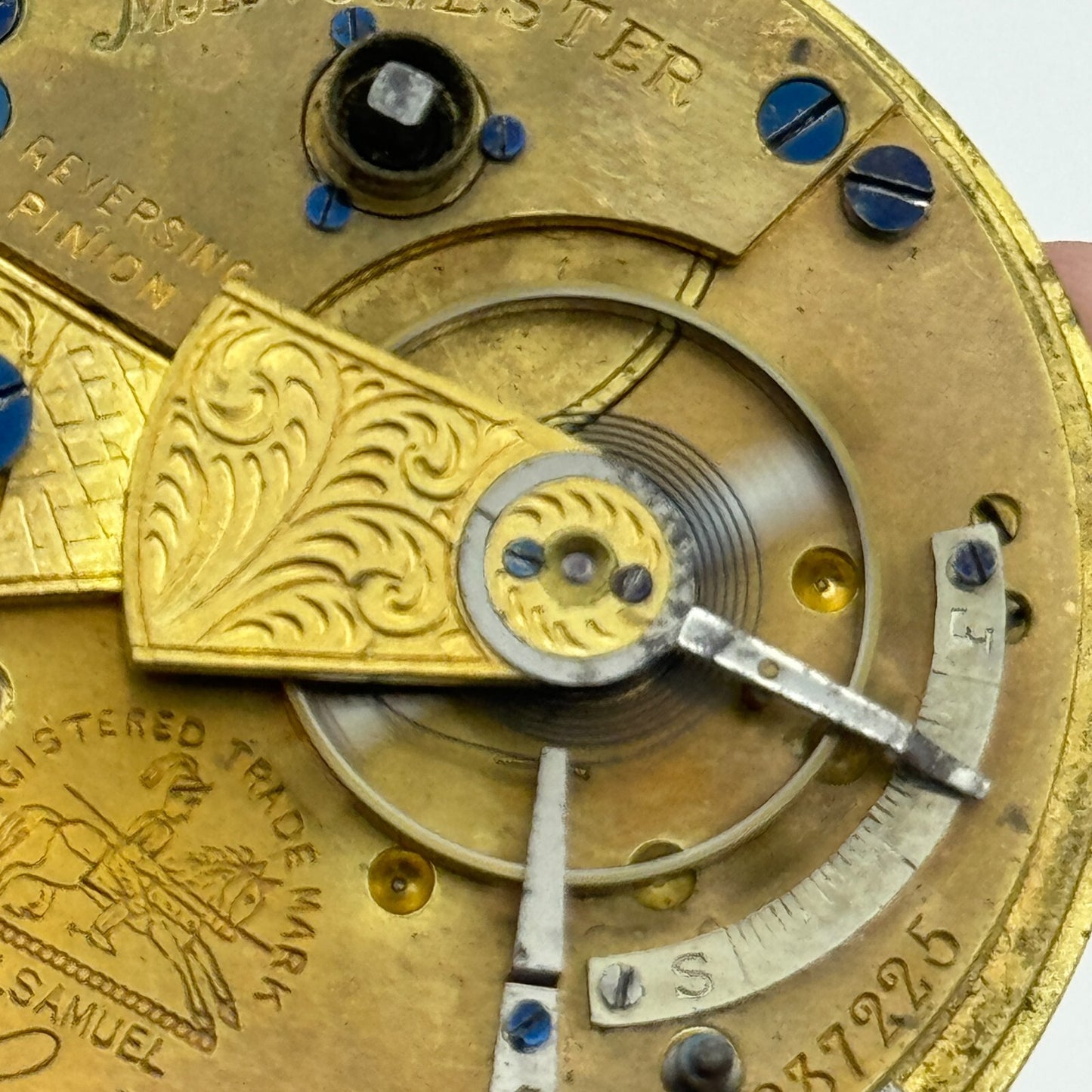 44.6mm Antique H Samuel Manchester The "Accurate" Pocket Watch Movement PARTS