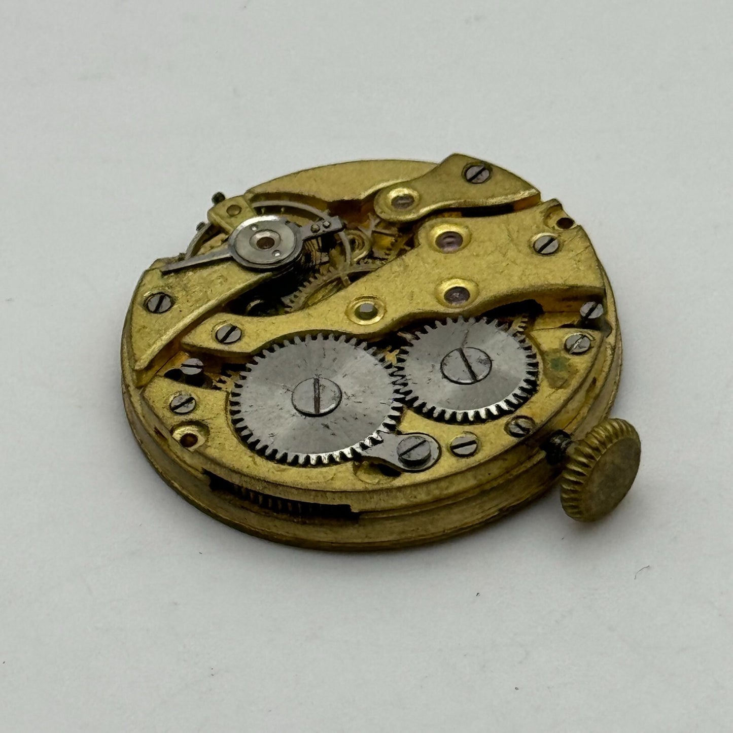 27mm Unidentified Balance Ok Trench Mens Watch Movement Manual Wind Swiss PARTS