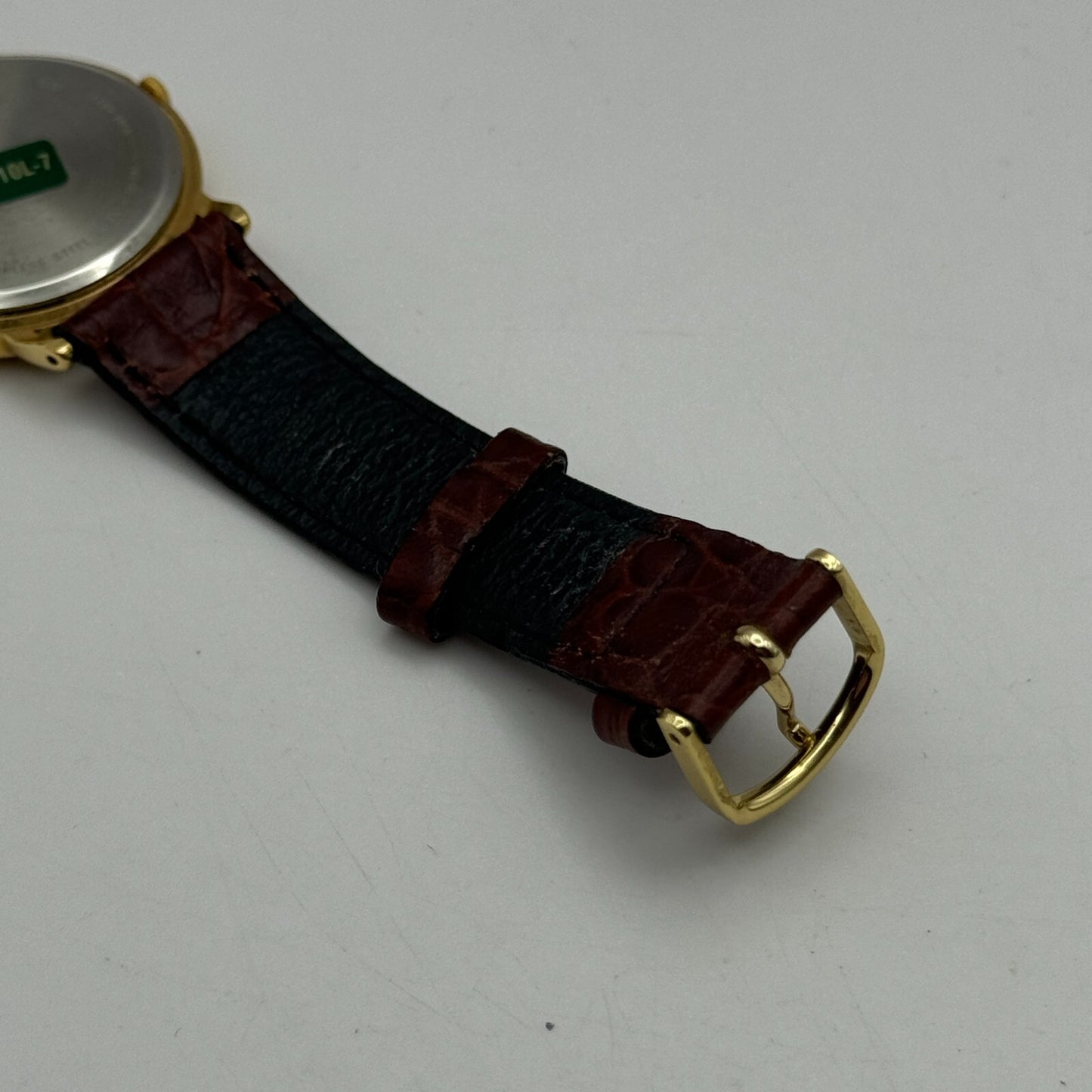 34mm Working Lorus V501-8B30 Vintage Quartz Watch Unisex New Battery 8.5 Inches