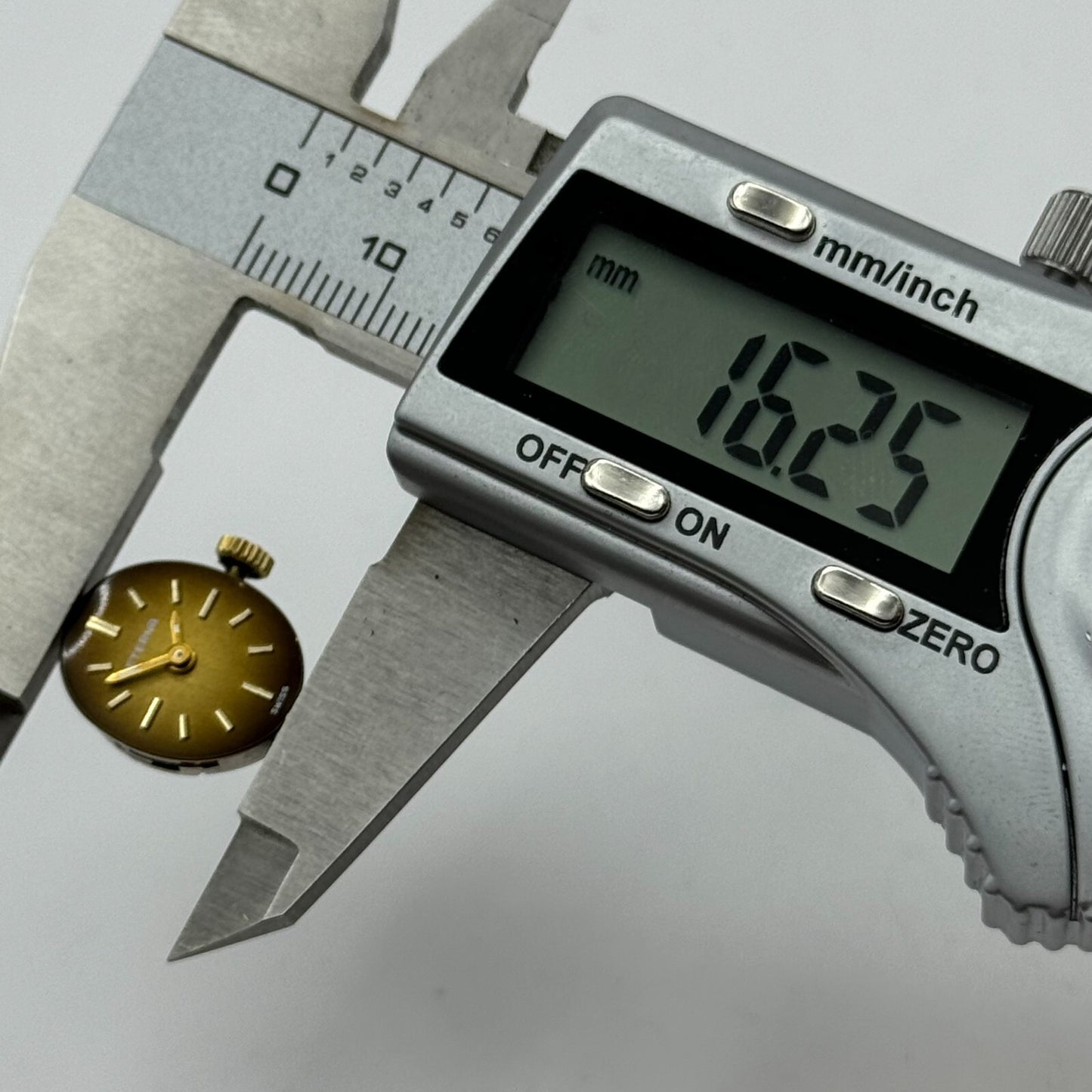 13mm Ladies Eterna 1447K Manual Wind Watch Swiss Movement Dial Hands Crown PARTS