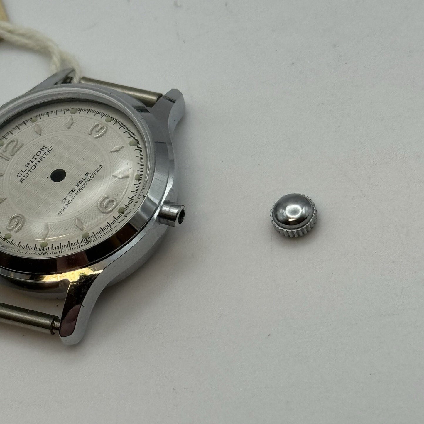 24.5mm New Old Stock AS1320 Clinton Automatic Watch Case & Dial Unused CHR ST