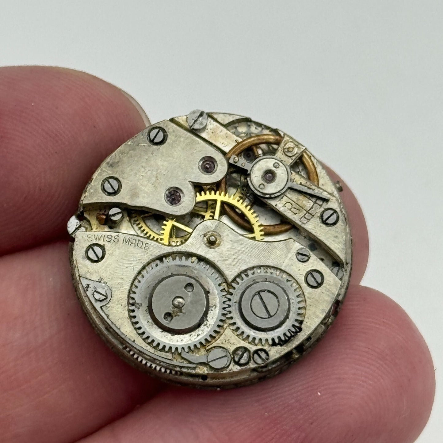 24.5mm Antique Cylinder Escapement Swiss Trench Watch Movement Manual Wind PARTS