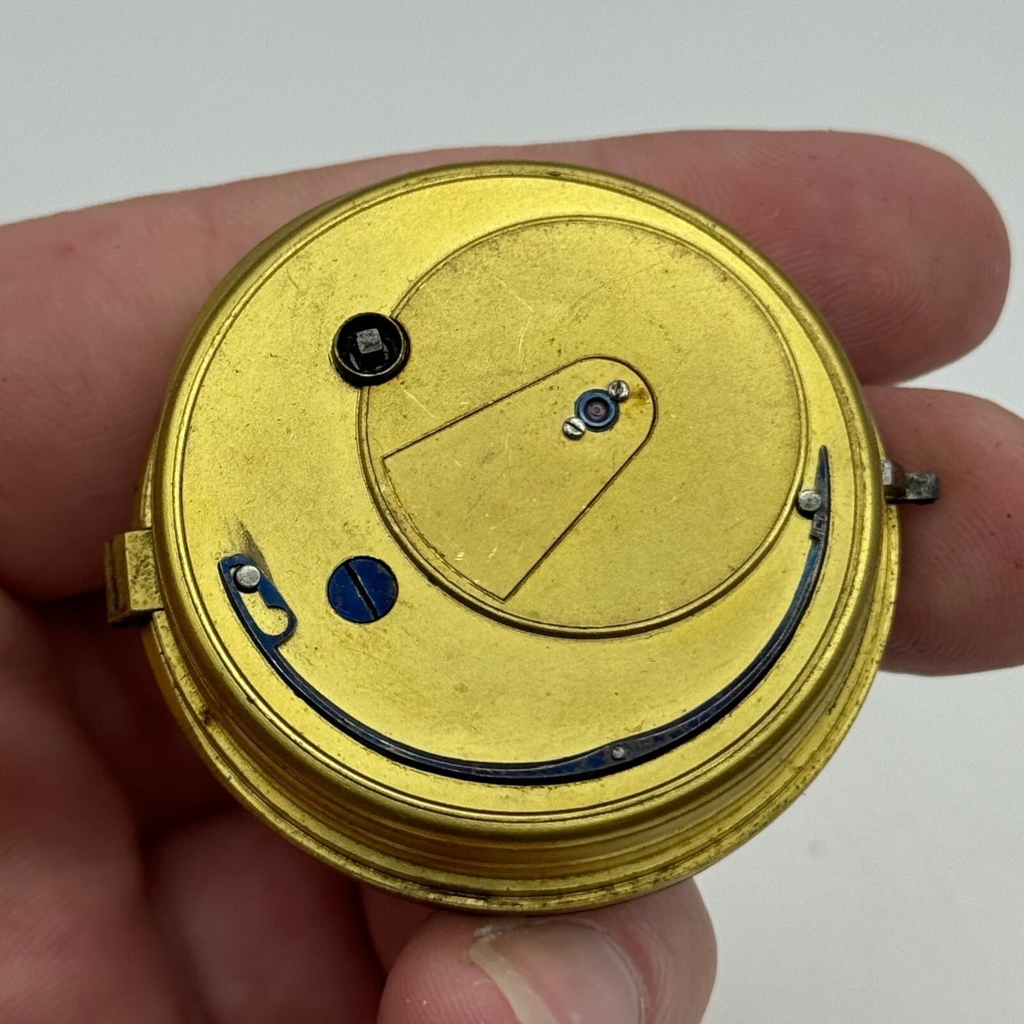 44.6mm Antique H J Norris Coventry Balance Intact Pocket Watch Movement PARTS