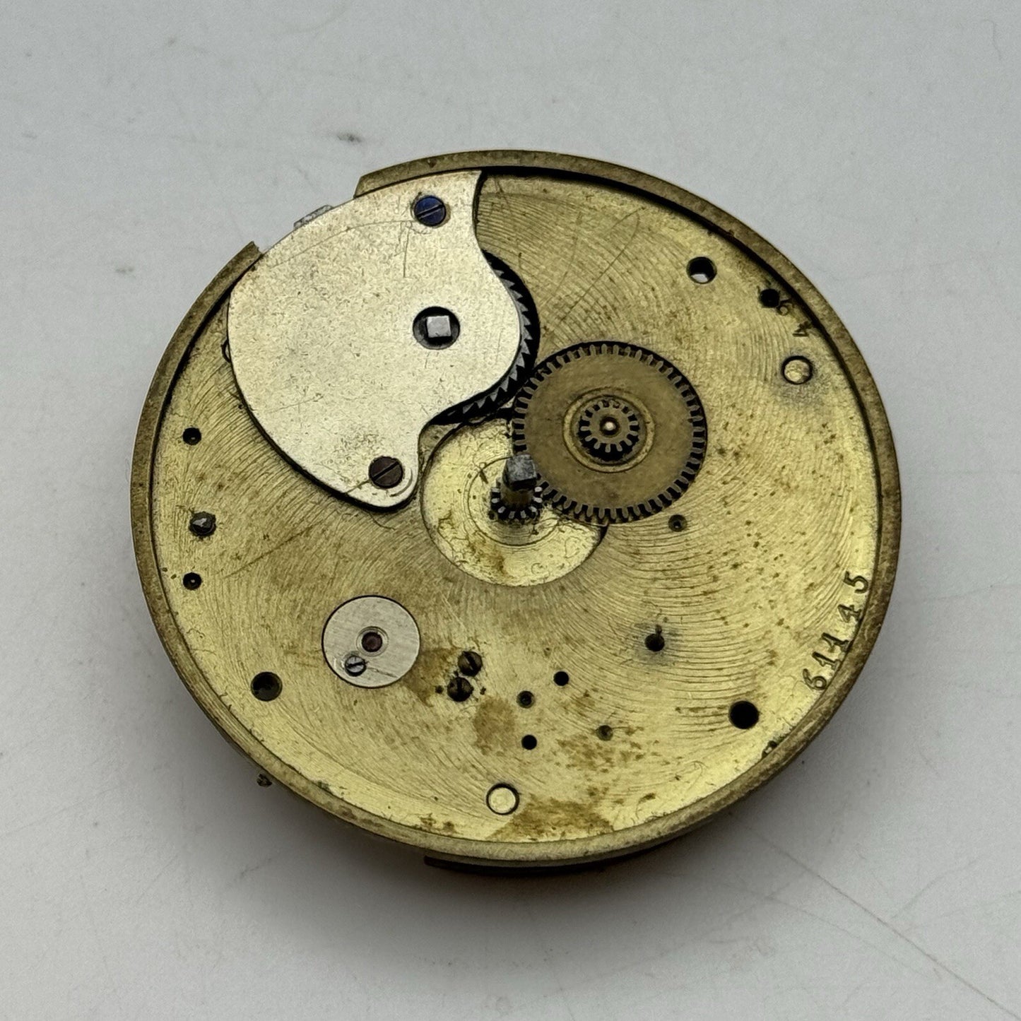 45.7mm Thomas Russell & Son Liverpool Pocket Watch Movement FOR PARTS Restore