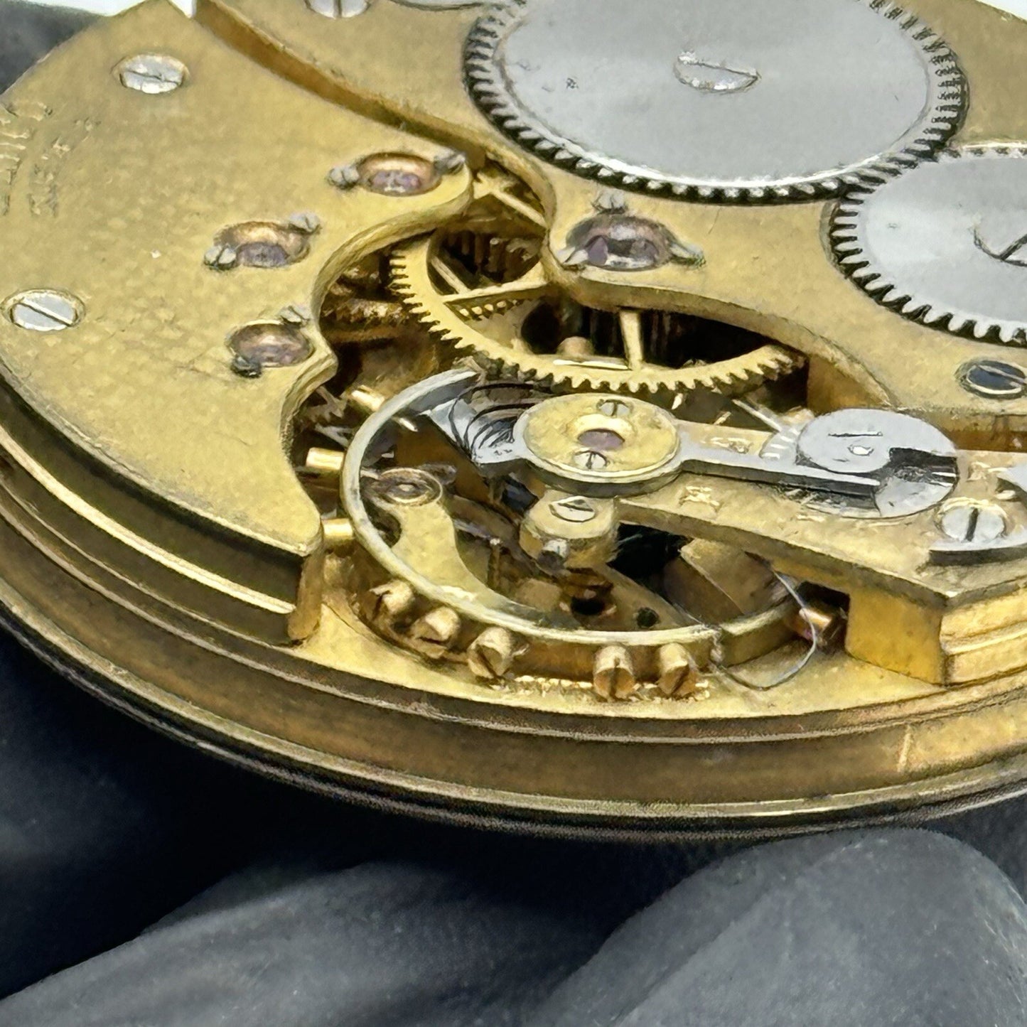 42.9mm Manual Wind Denco Higher Grade Pocket Watch Movement FOR PARTS Restore