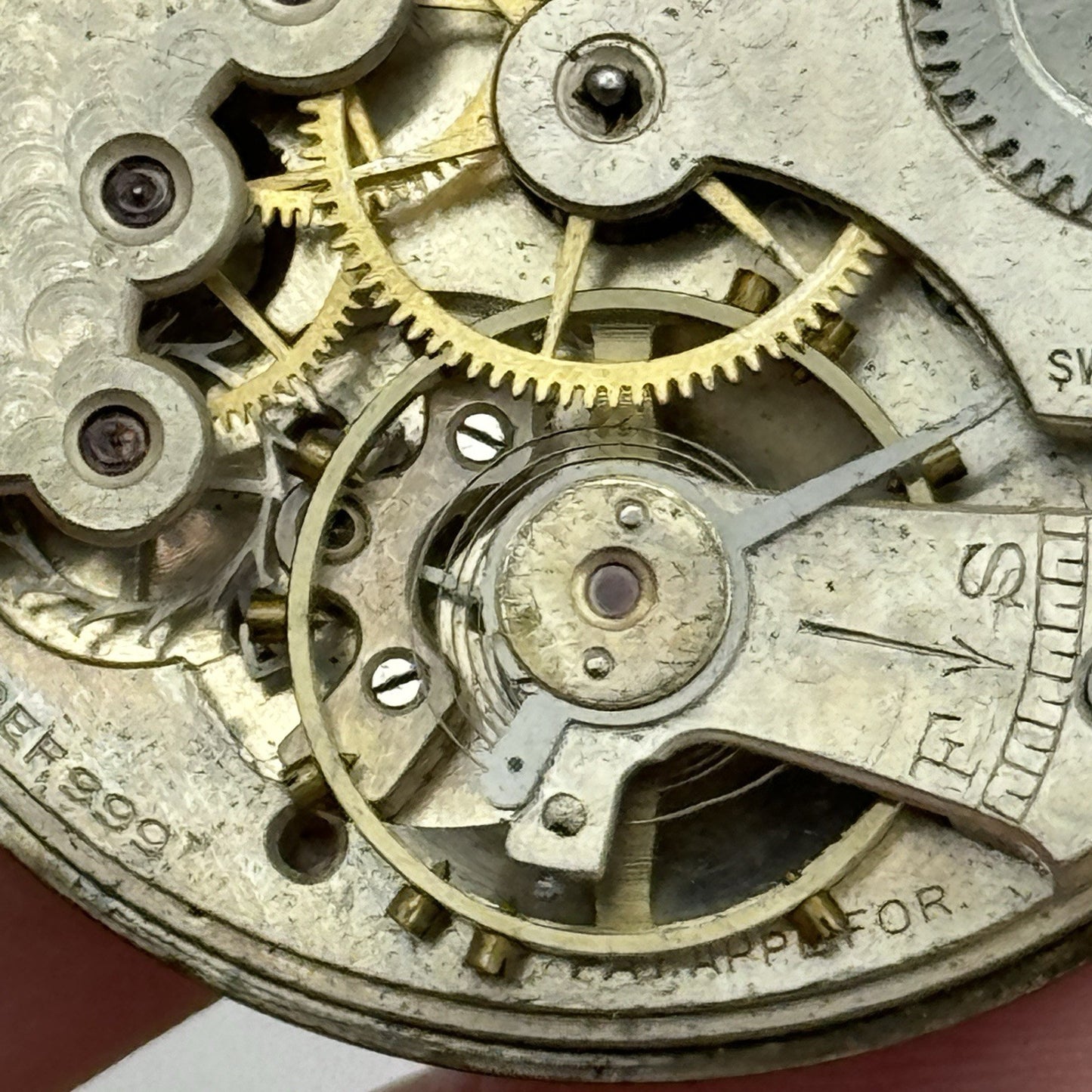 43mm Cyma 999 Fattorini & Sons Bradford Open Face Pocket Watch Movement PARTS