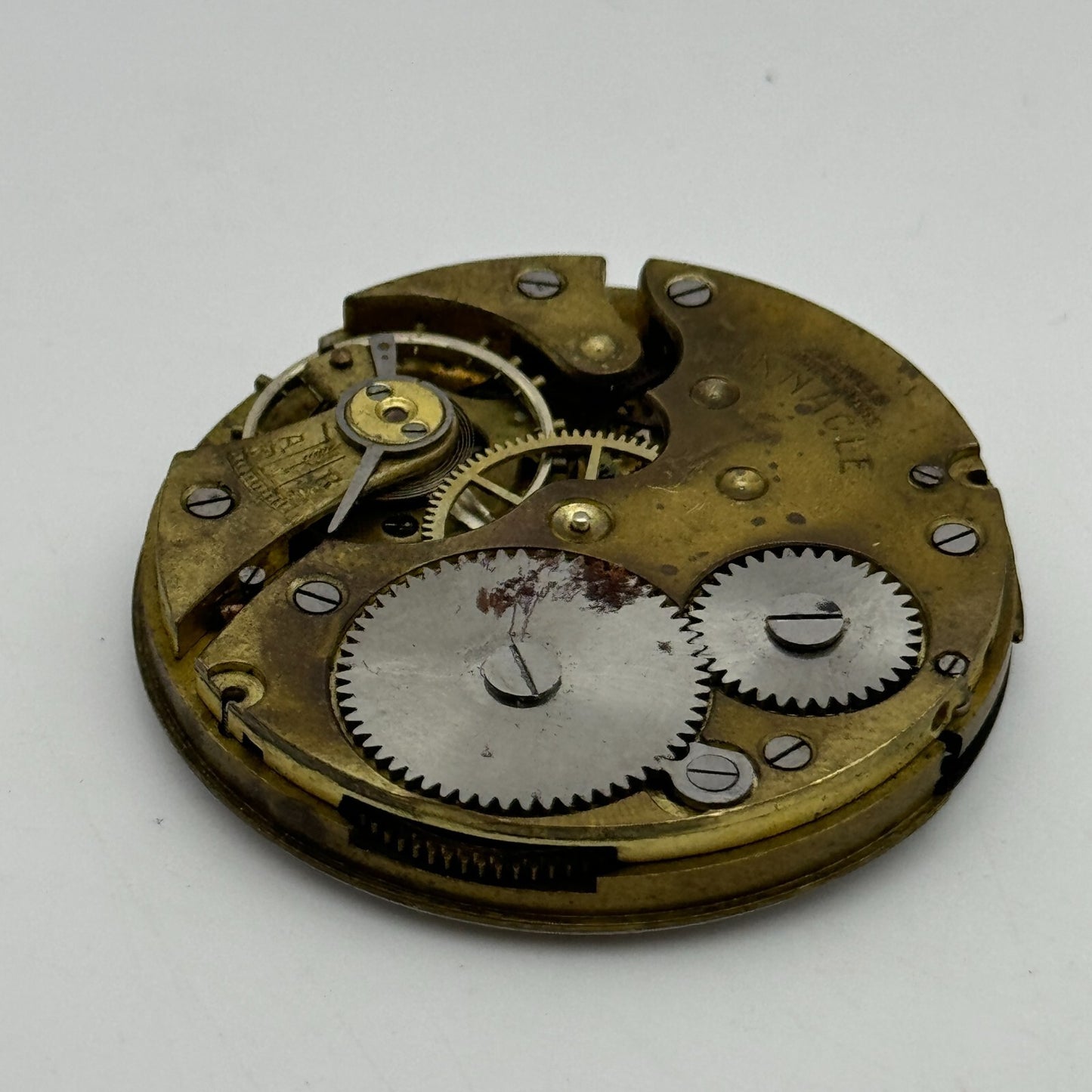 43mm Pinnacle 7 Jewels Sub Seconds Hunter Swiss Pocket Watch Movement PARTS