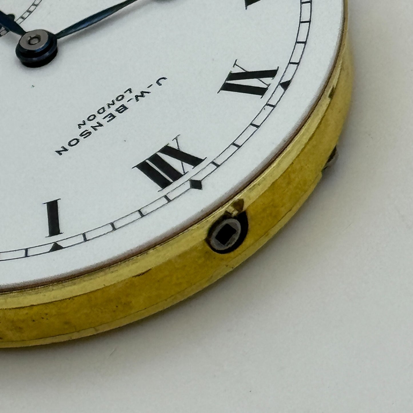 43.1mm J W Benson Ref 939a Open Face Swiss Vintage Pocket Watch Movement PARTS