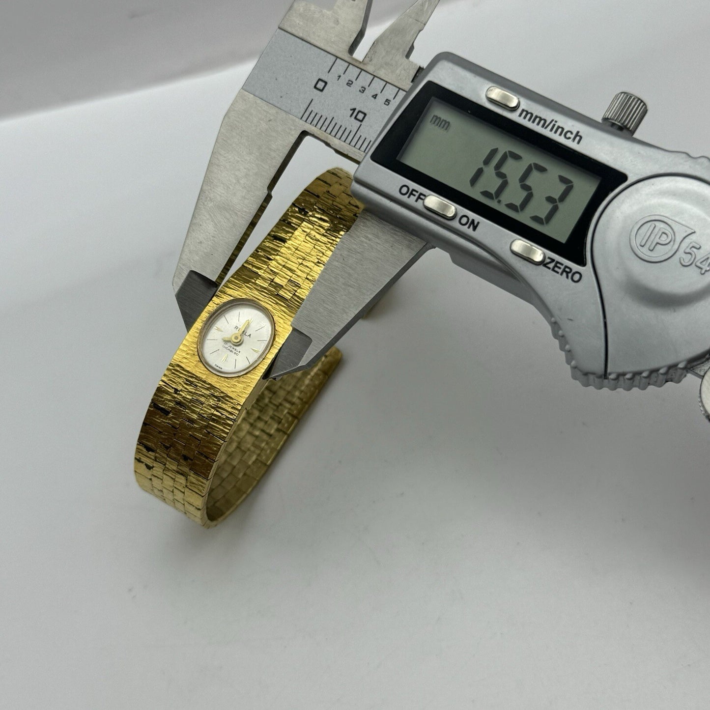 15mm Ladies Rimla Gold Plated Manual Wind Swiss Vintage Watch REQUIRES SERVICE
