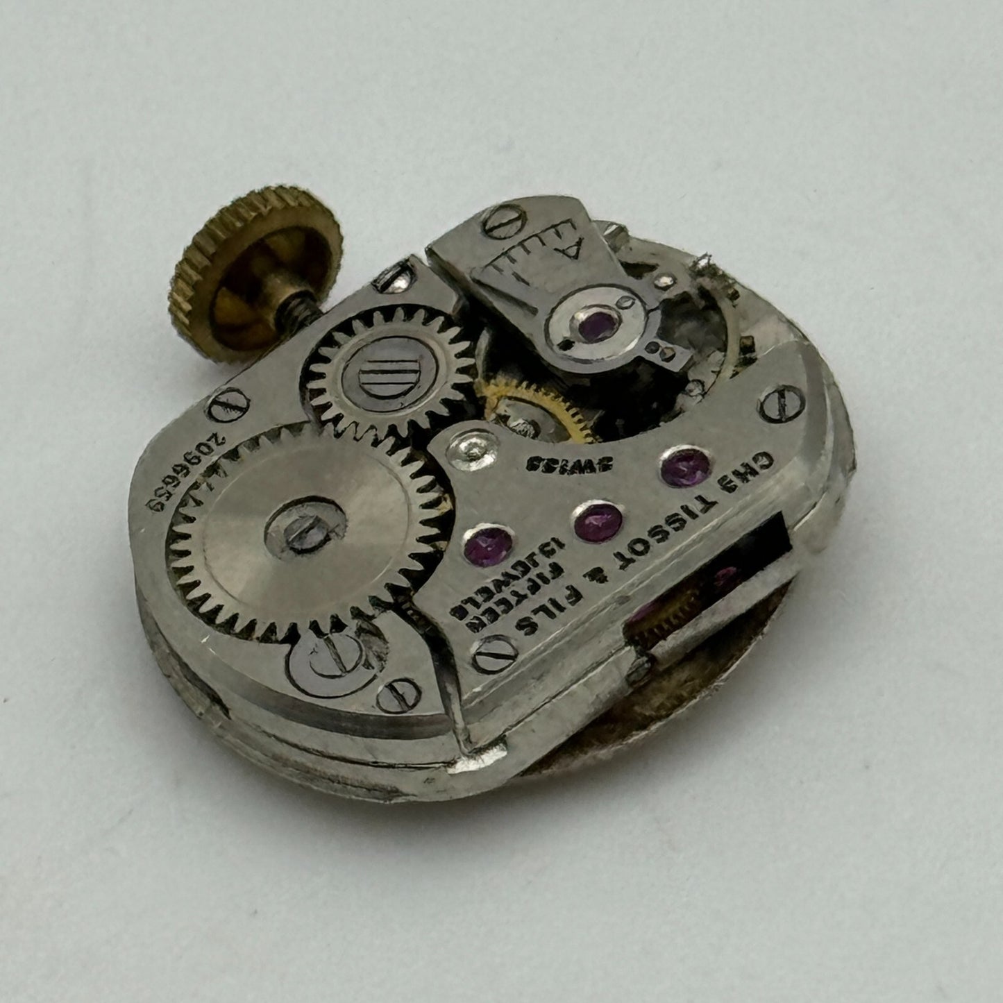 13.5mm Tissot 13.6 Swiss 15 Jewels Manual Wind Ladies Watch Movement PARTS