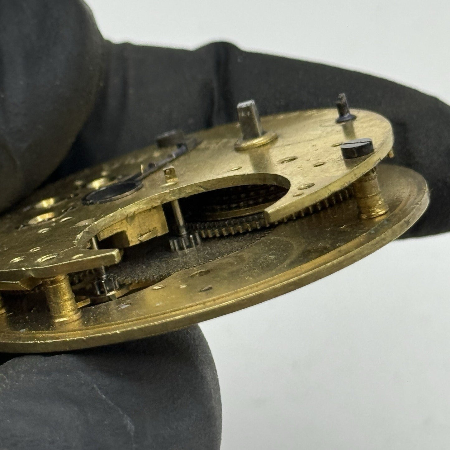 44.7mm Clayton Atherton Interesting Pocket Watch Movement FOR PARTS