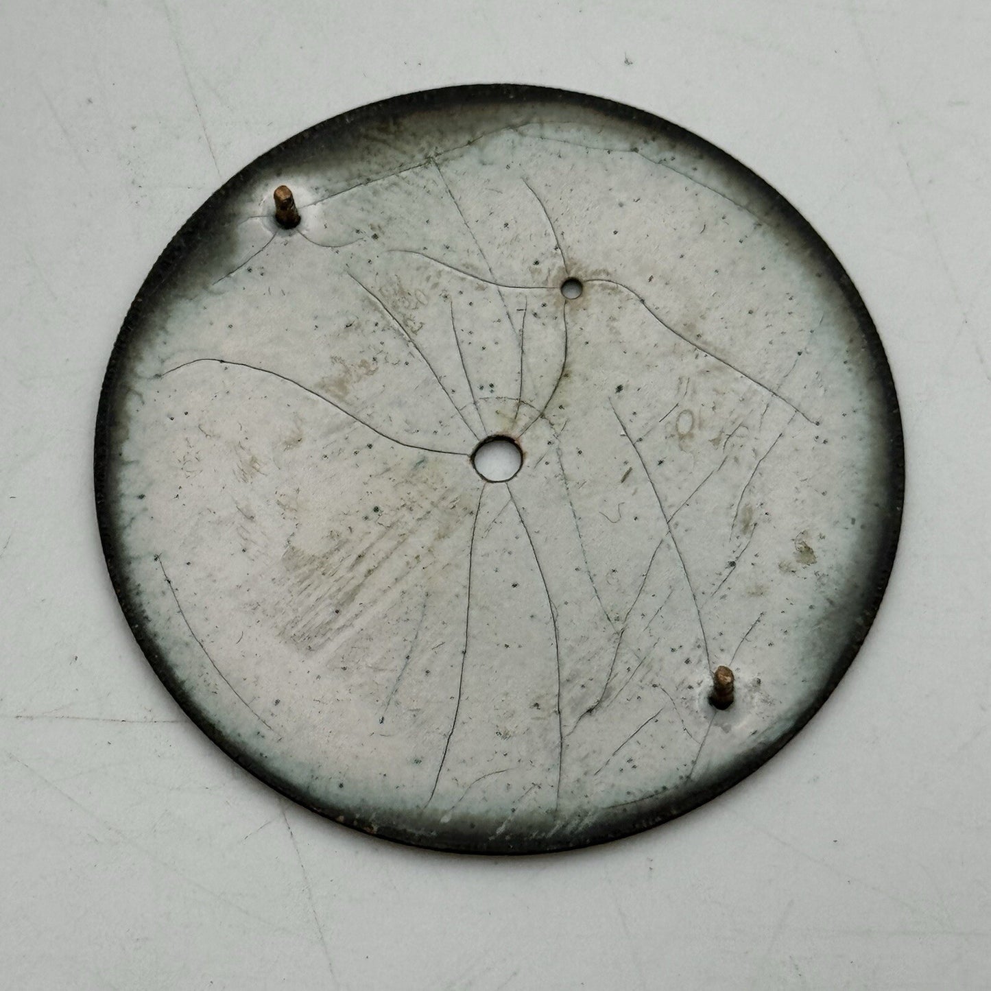 45.2mm Unidentified Pocket Watch Movement Roman Numerals Dial FOR PARTS