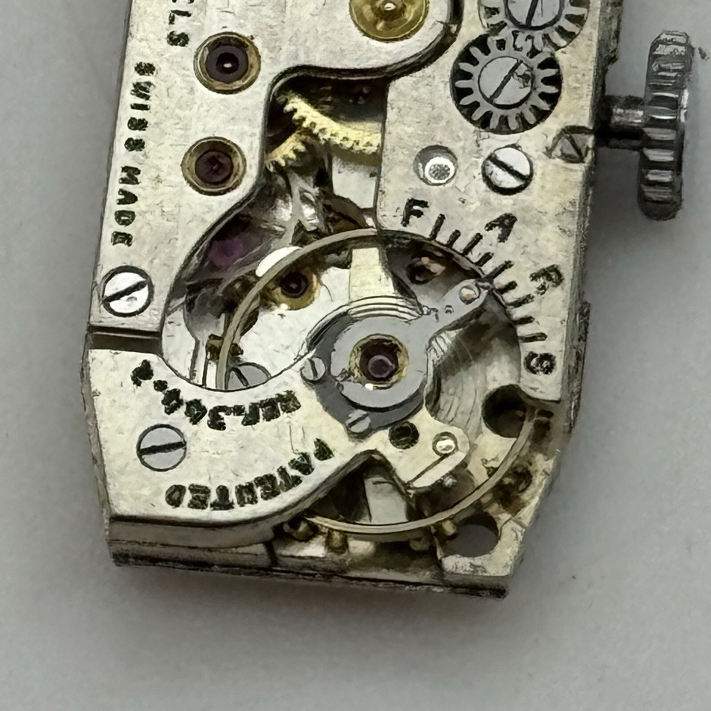 12.3mm Cyma Tavannes Cal 344.2 High Quality Tank Watch Movement Parts Repair