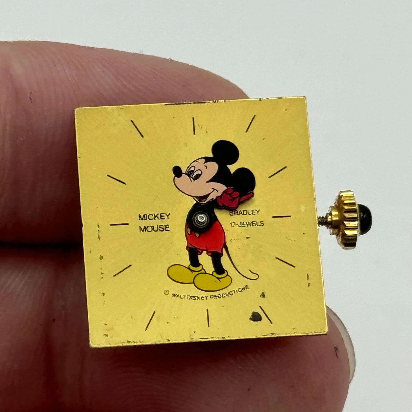 19.5mm Running Mickey Mouse Bradley Walt Disney RAX 6061-21 Watch Movement PARTS