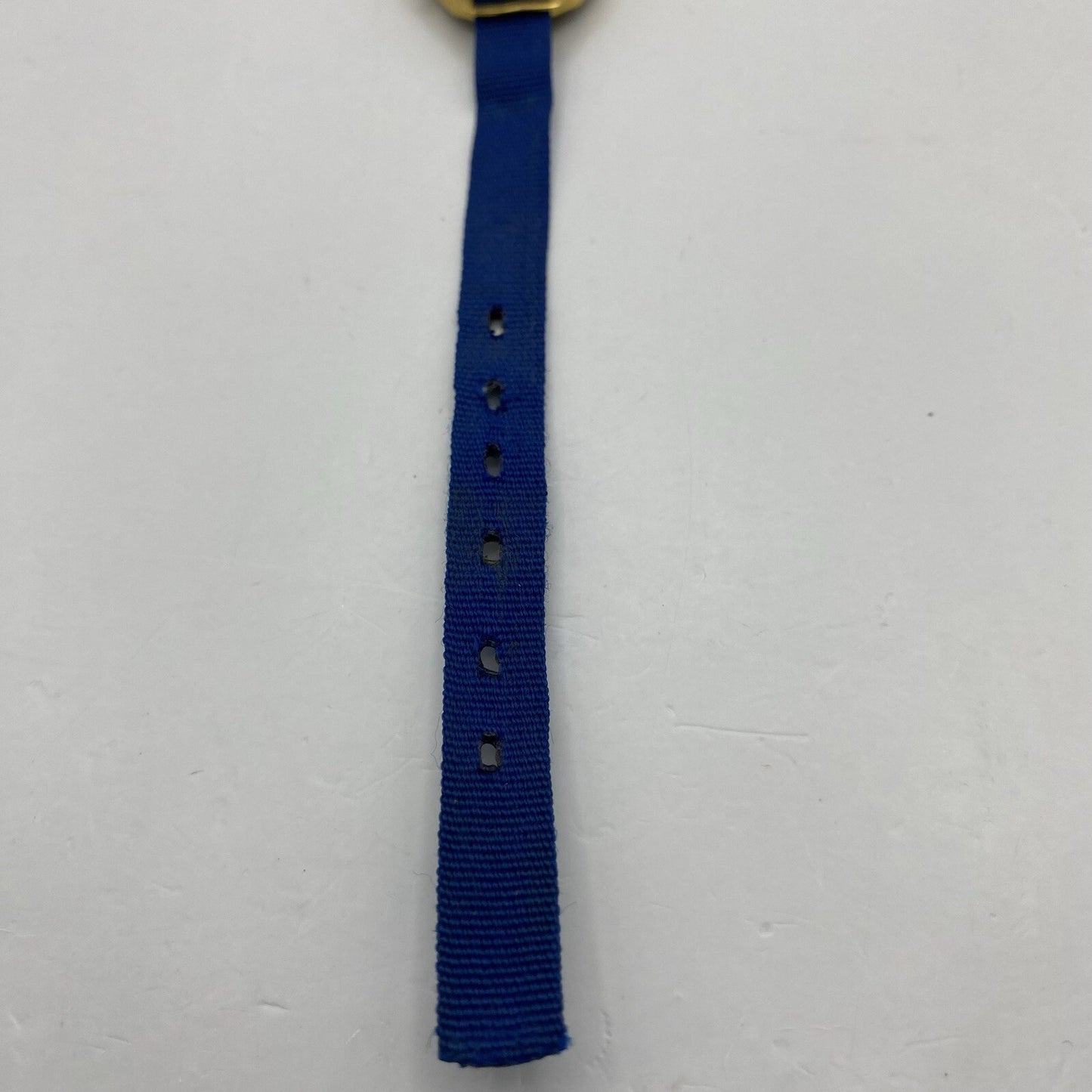 21mm Ladies Oris Cal 491 Gold Plated Blue Strap Swiss Watch FOR PARTS To Restore