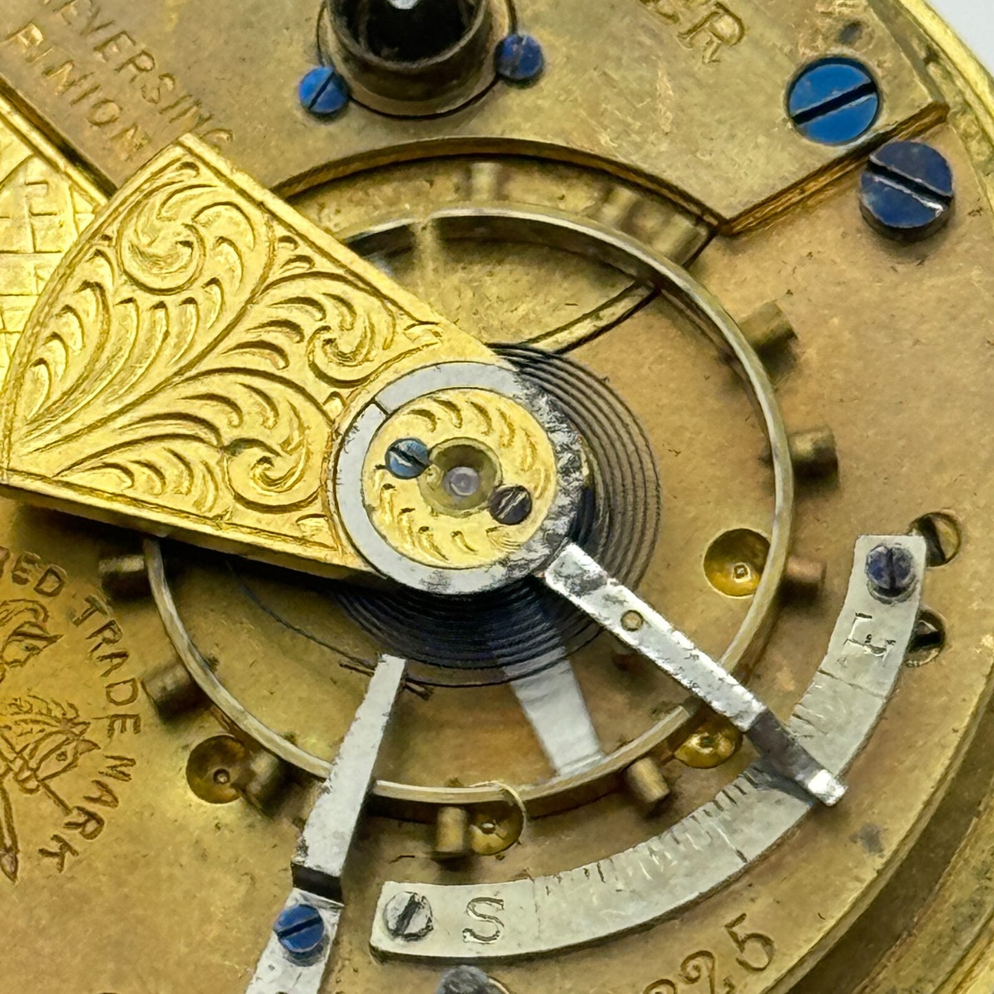 44.6mm Antique H Samuel Manchester The "Accurate" Pocket Watch Movement PARTS