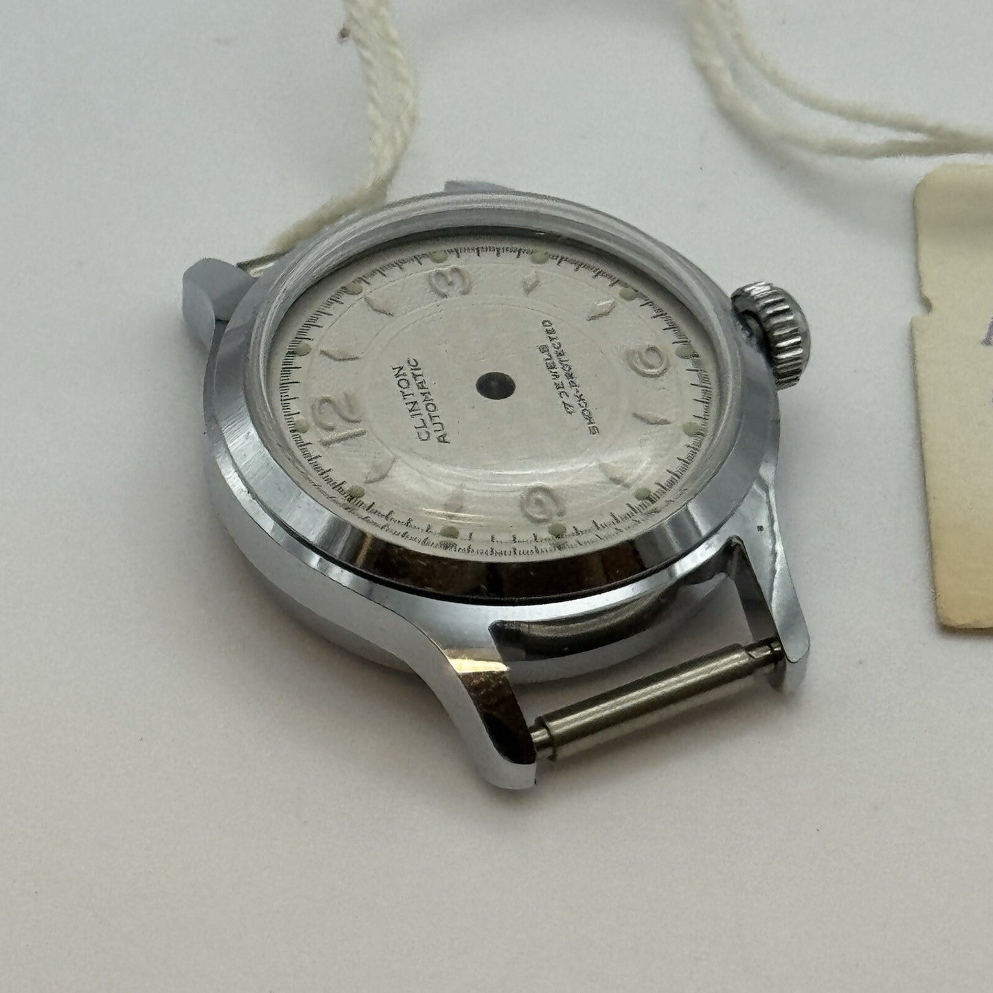 24.5mm New Old Stock AS1320 Clinton Automatic Watch Case & Dial Unused CHR ST
